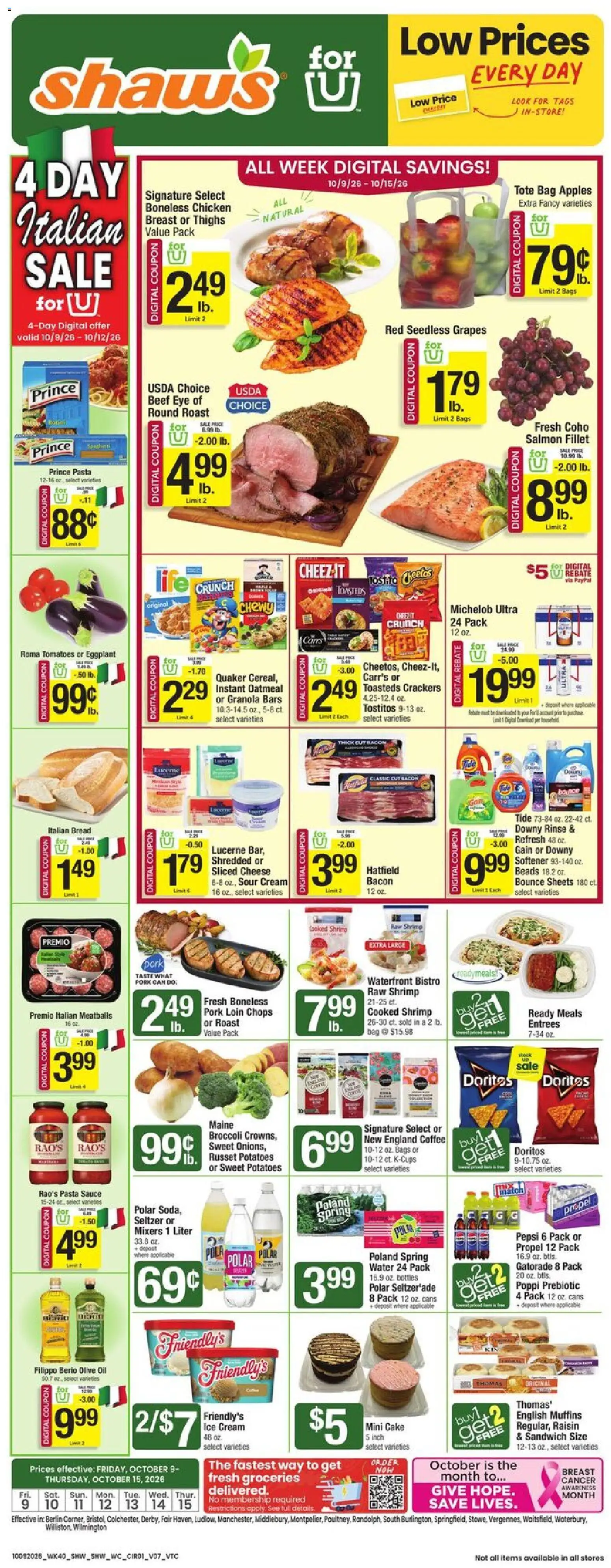 Shaw's Weekly Ad - valid from 10/09/2026 | Page: 1