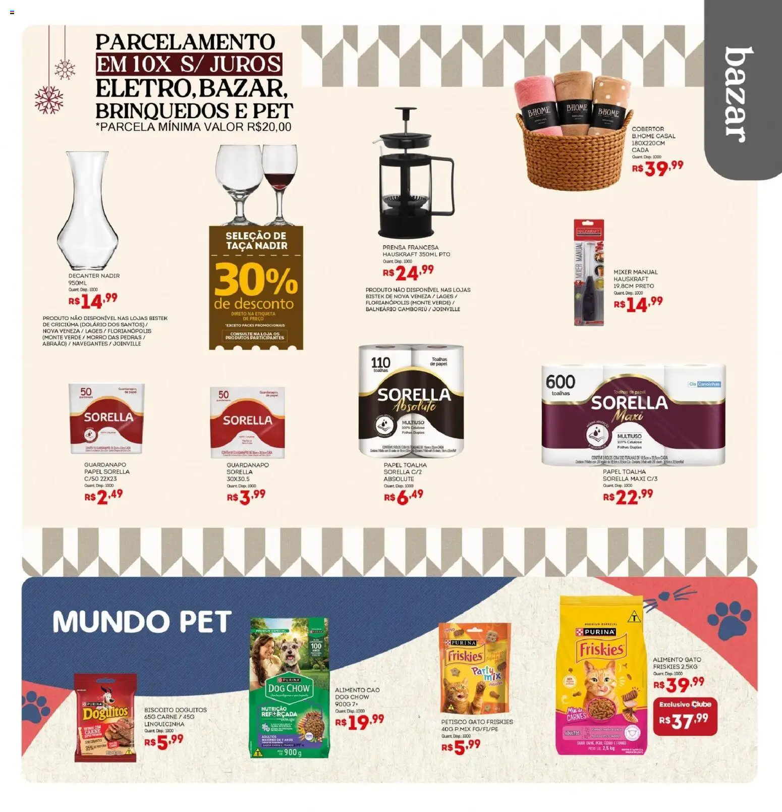 Bistek Supermercados Folheto - válido de 01/07/2026 | Página: 11 | Produtos: Papel toalha, Biscoito, Cobertor, Frango