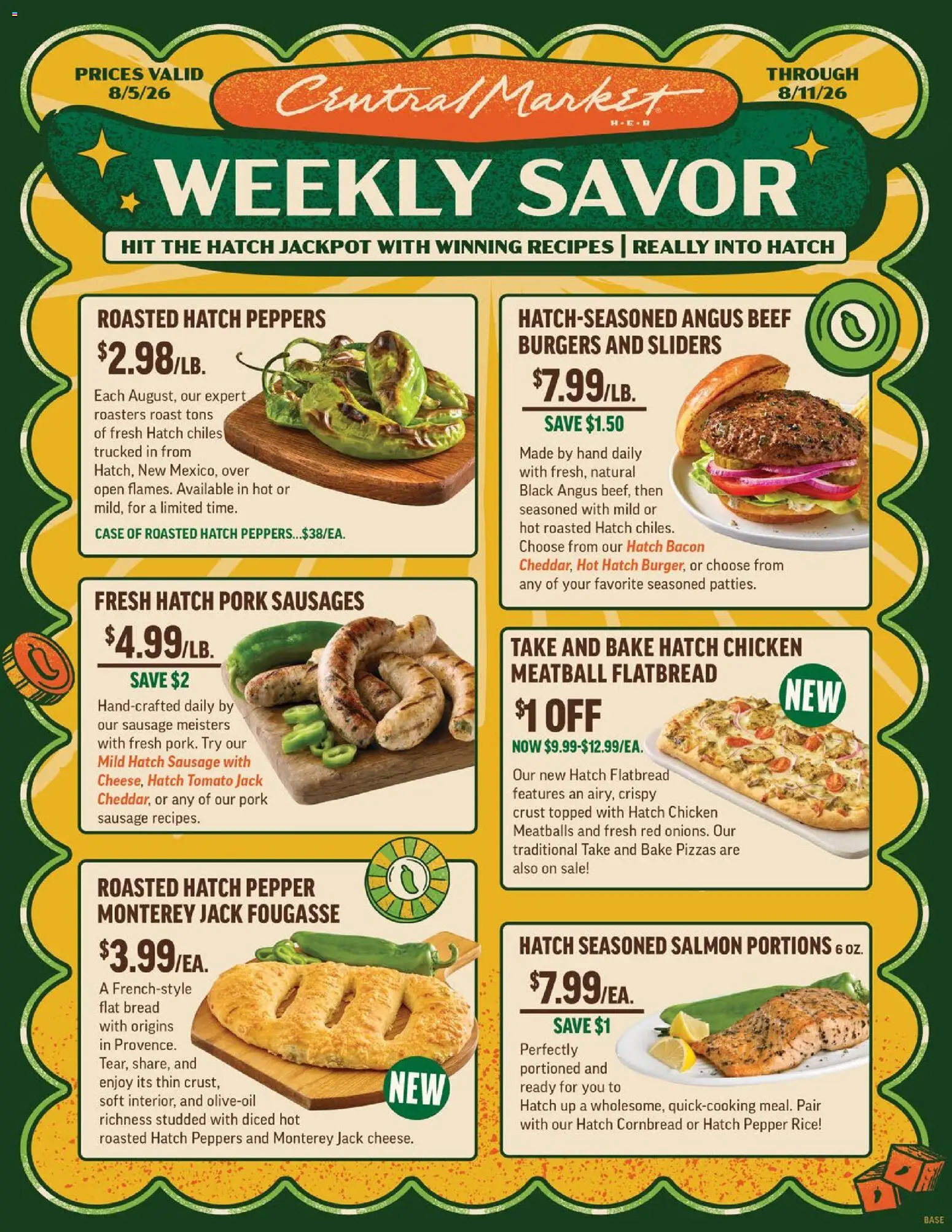 Central Market Weekly Ad - valid from 08/05/2026 | Page: 1 | Products: Bread, Rice, Beef, Pepper