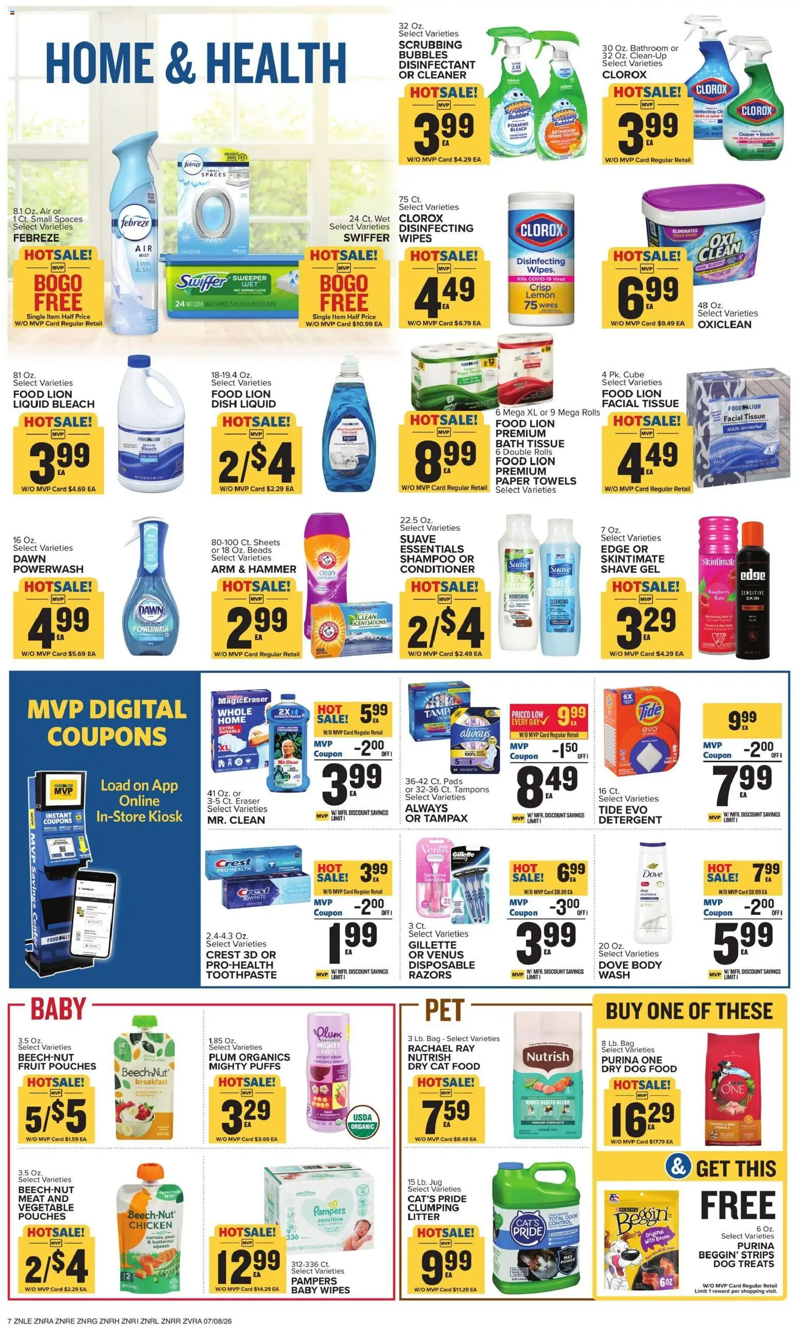 Food Lion Weekly Ad - valid from 07/08/2026 | Page: 14 | Products: Bath, Shampoo, Hammer, Shave Gel