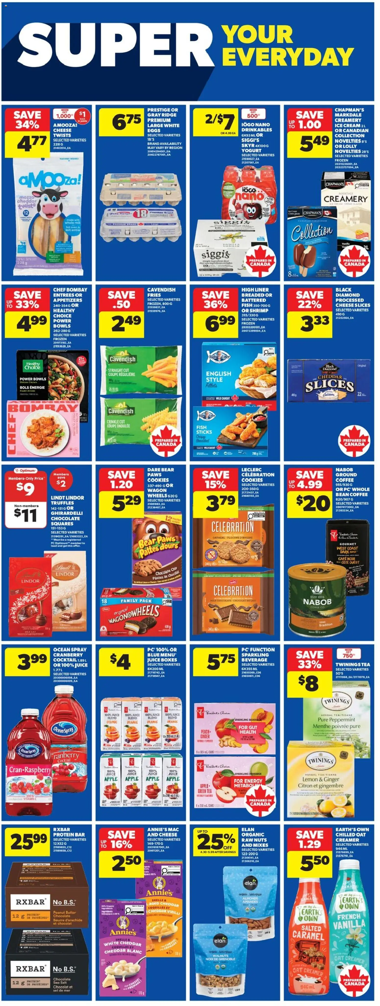 Real Canadian Superstore flyer valid from 16.04.2026 | Page: 18 | Products: Fish, Milk, Yogurt, Coffee