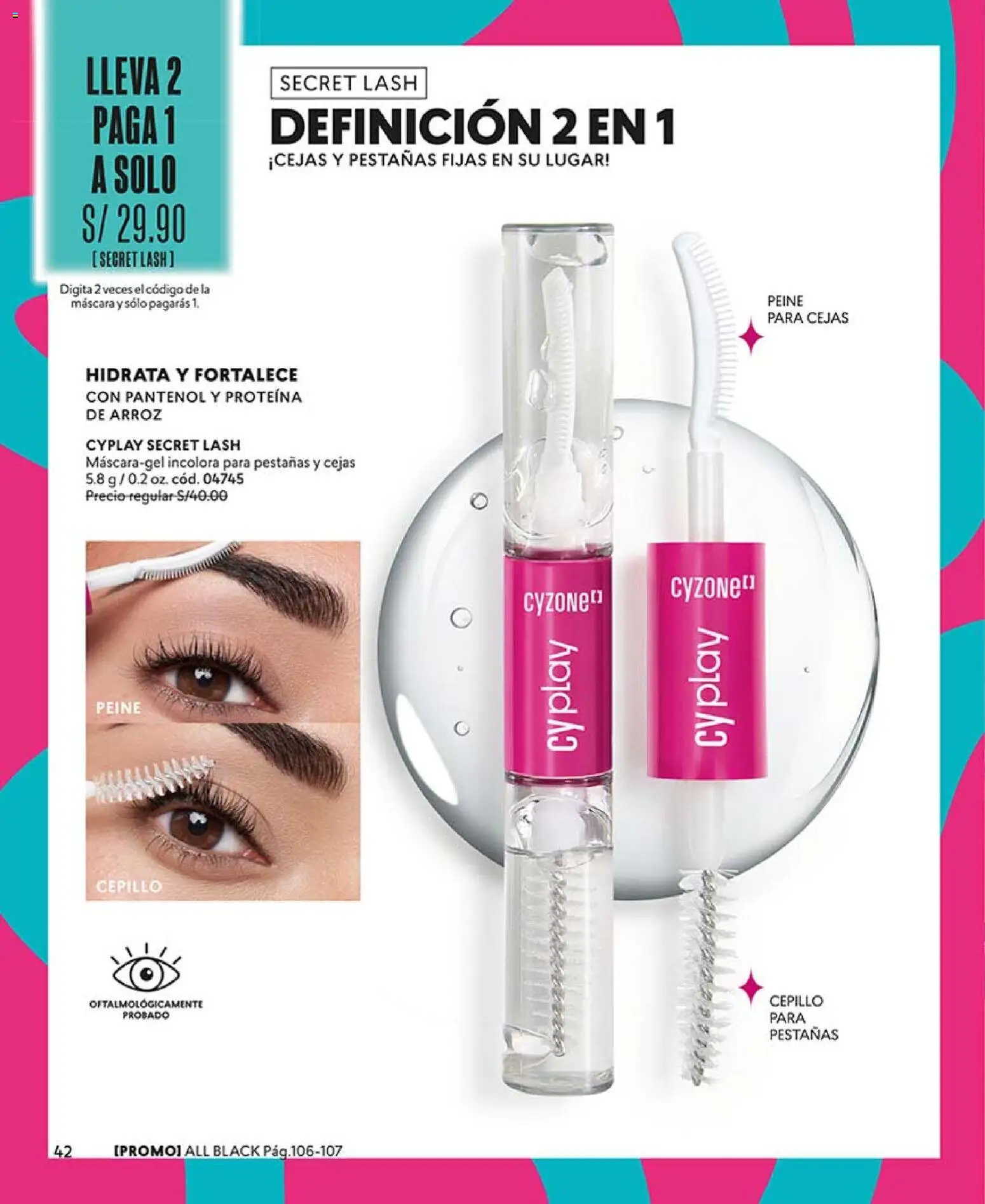 Catálogo CyZone válido desde 14/03/2026 | Página: 42 | Productos: Máscara, Arroz, Proteína