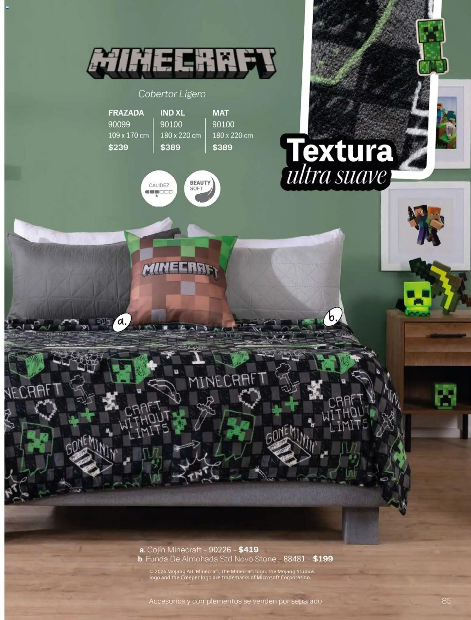 Nuevas ofertas de Vianney válidas en toda la República Mexicana desde el 23.01.2026. ¡Encuentra las mejores ofertas en Vianney catálogo Chavos! | Página: 87 | Productos: Cobertor, Funda, Funda de almohada, Almohada