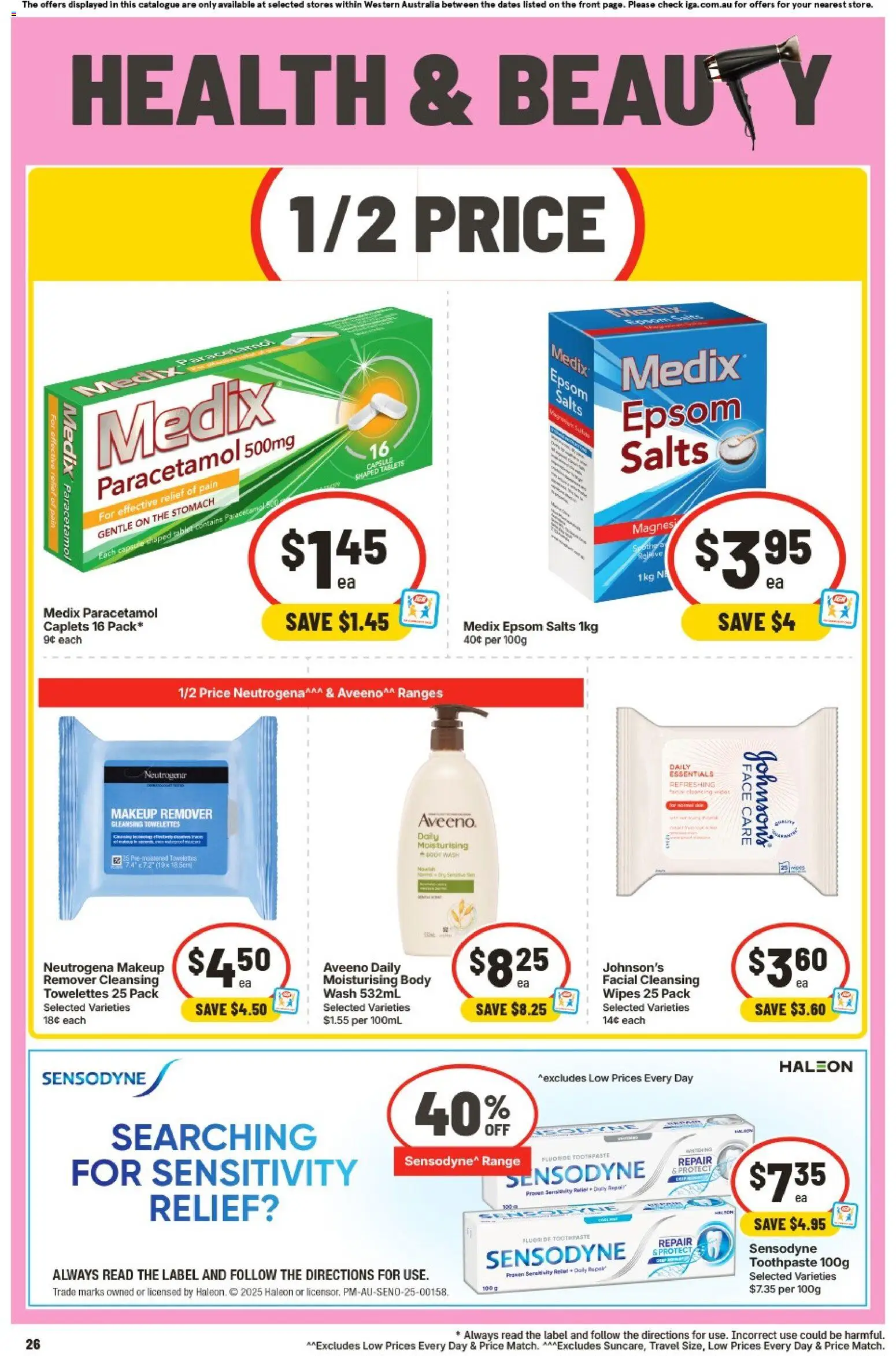 IGA catalogue - valid from 17.06.2026 | Page: 26 | Products: Makeup, Toothpaste, Tablet, Tablets