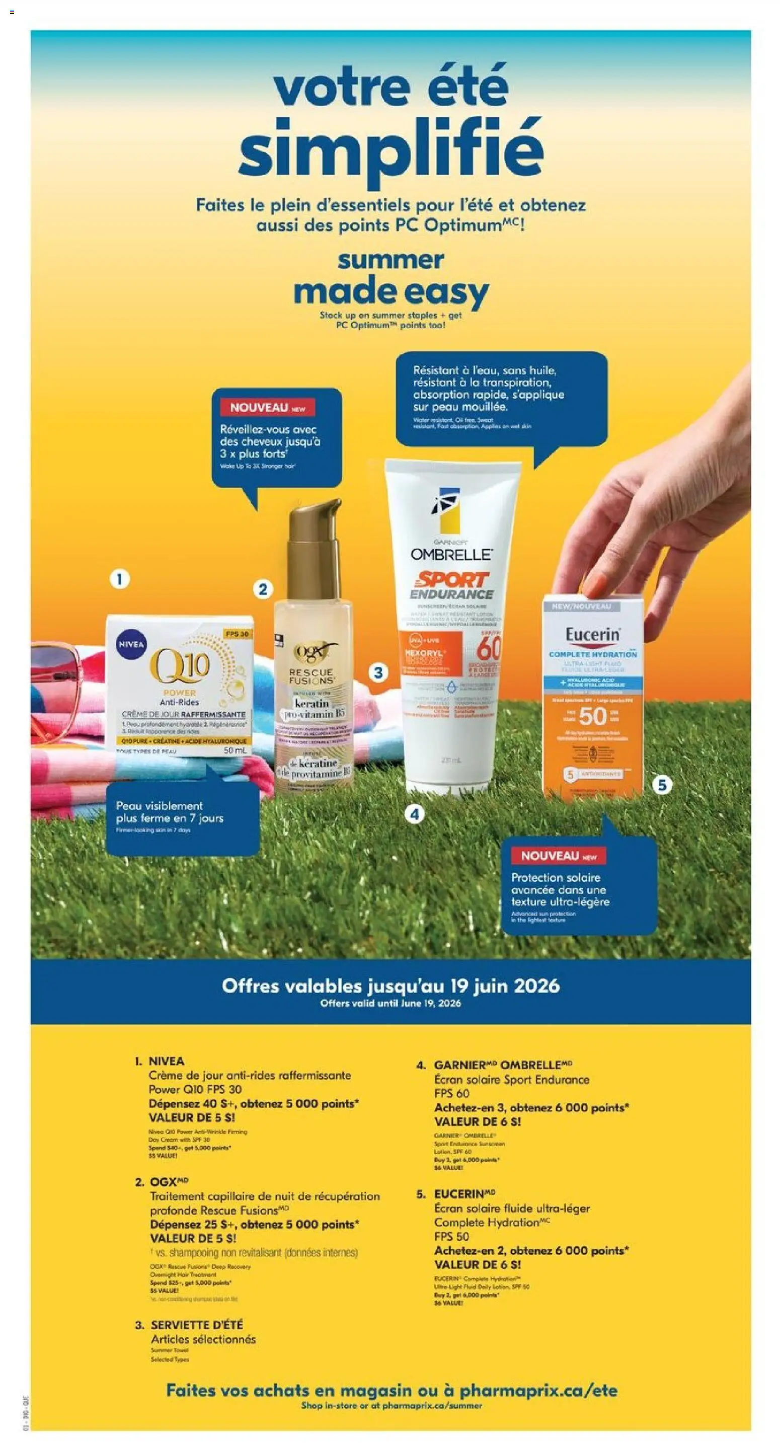 Pharmaprix flyer valid from 29.05.2026 | Page: 20 | Products: Cream, PC, Sunscreen, Oil