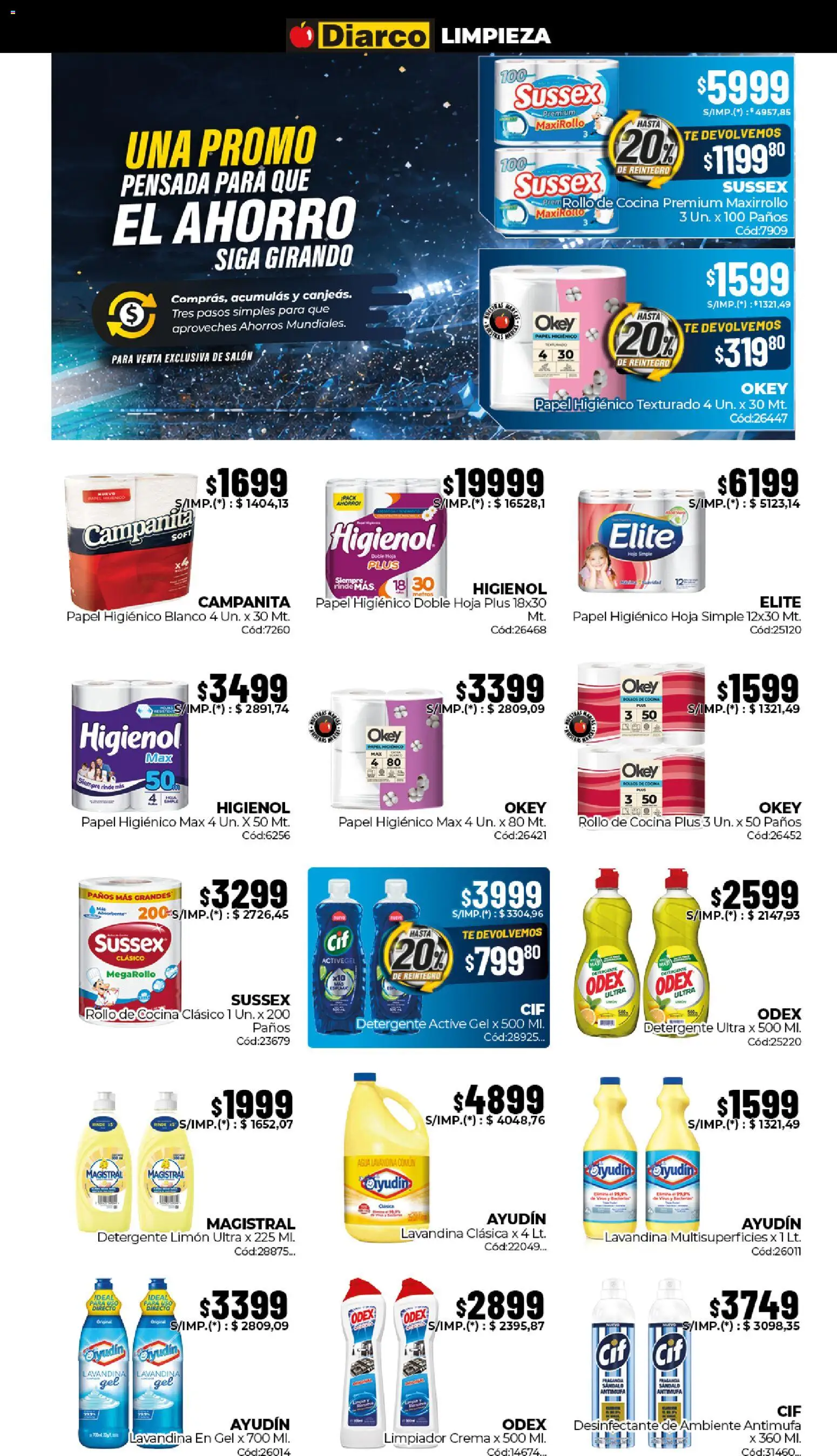 Diarco ofertas │ válido desde el 15.06.2026 | Página: 15 | Productos: Desinfectante, Lavandina, Cocina, Crema