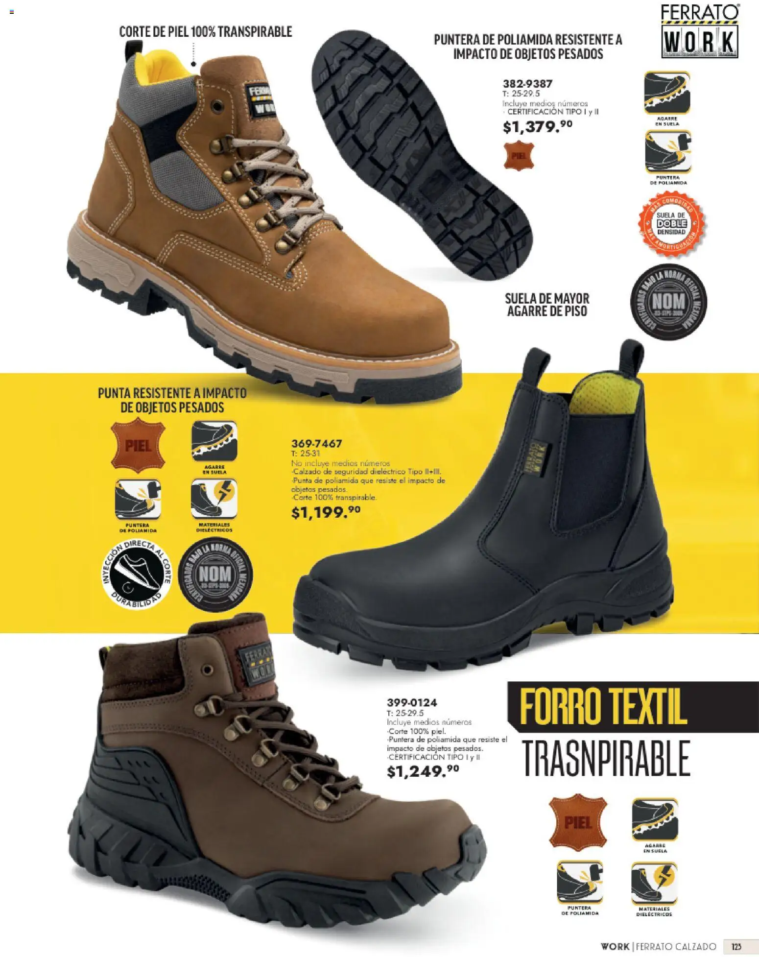 Nuevas ofertas de Andrea válidas en toda la República Mexicana desde el 23/08/2026. ¡Encuentra las mejores ofertas en Andrea catálogo Calzado Caballero! | Página: 123 | Productos: Sal