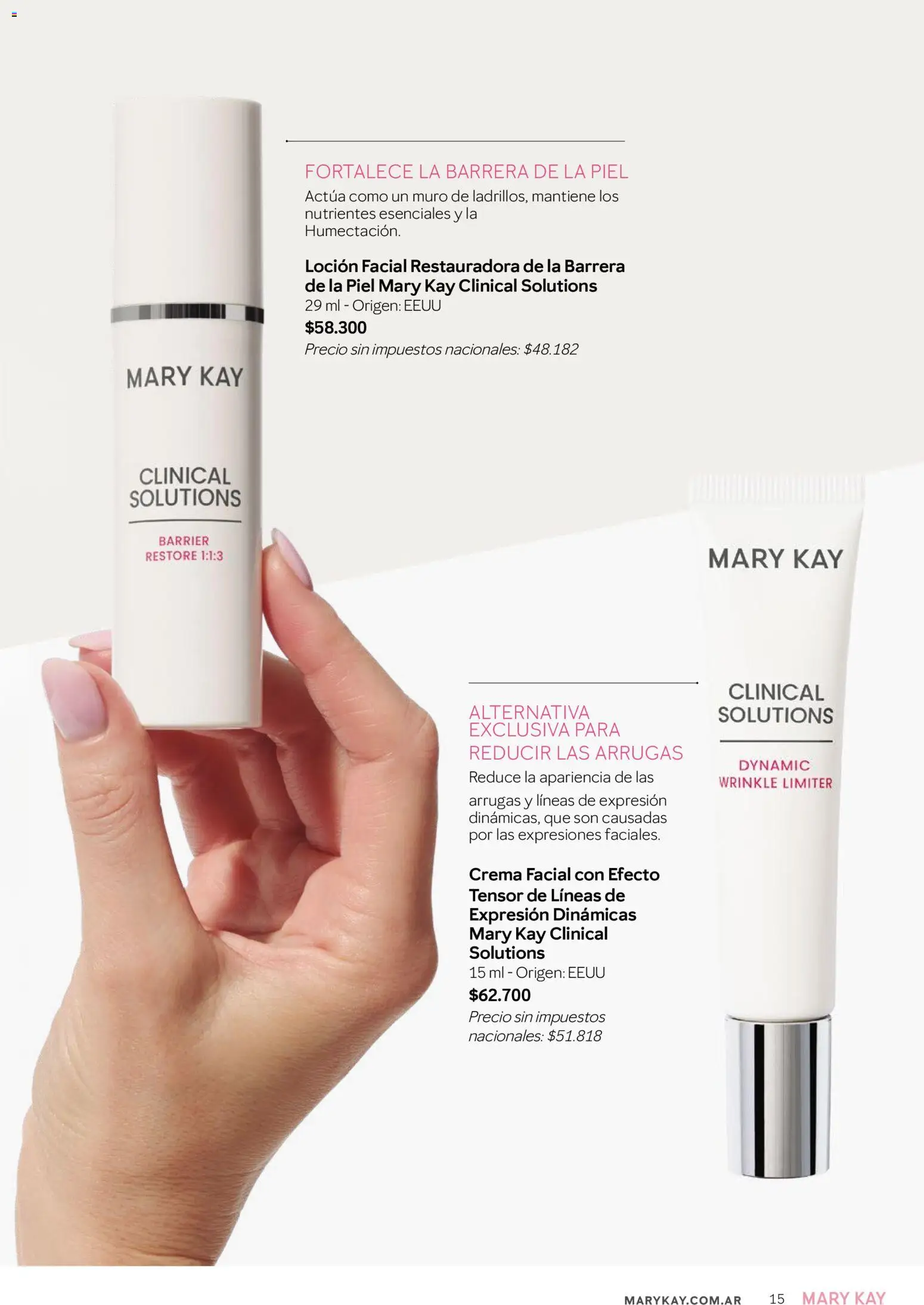 Mary Kay catálogo │ válido desde el 01/08/2026 | Página: 15 | Productos: Loción, Crema