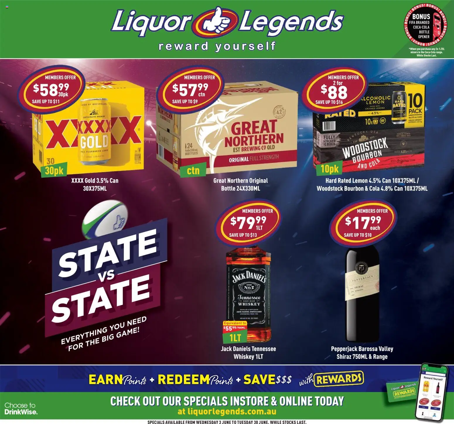 Liquor Legends catalogue - valid from 03.06.2026 | Page: 1 | Products: Bourbon, Lemon, Game, Weight