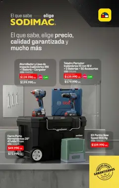 Sodimac Ofertas válido desde el 31.08.2026