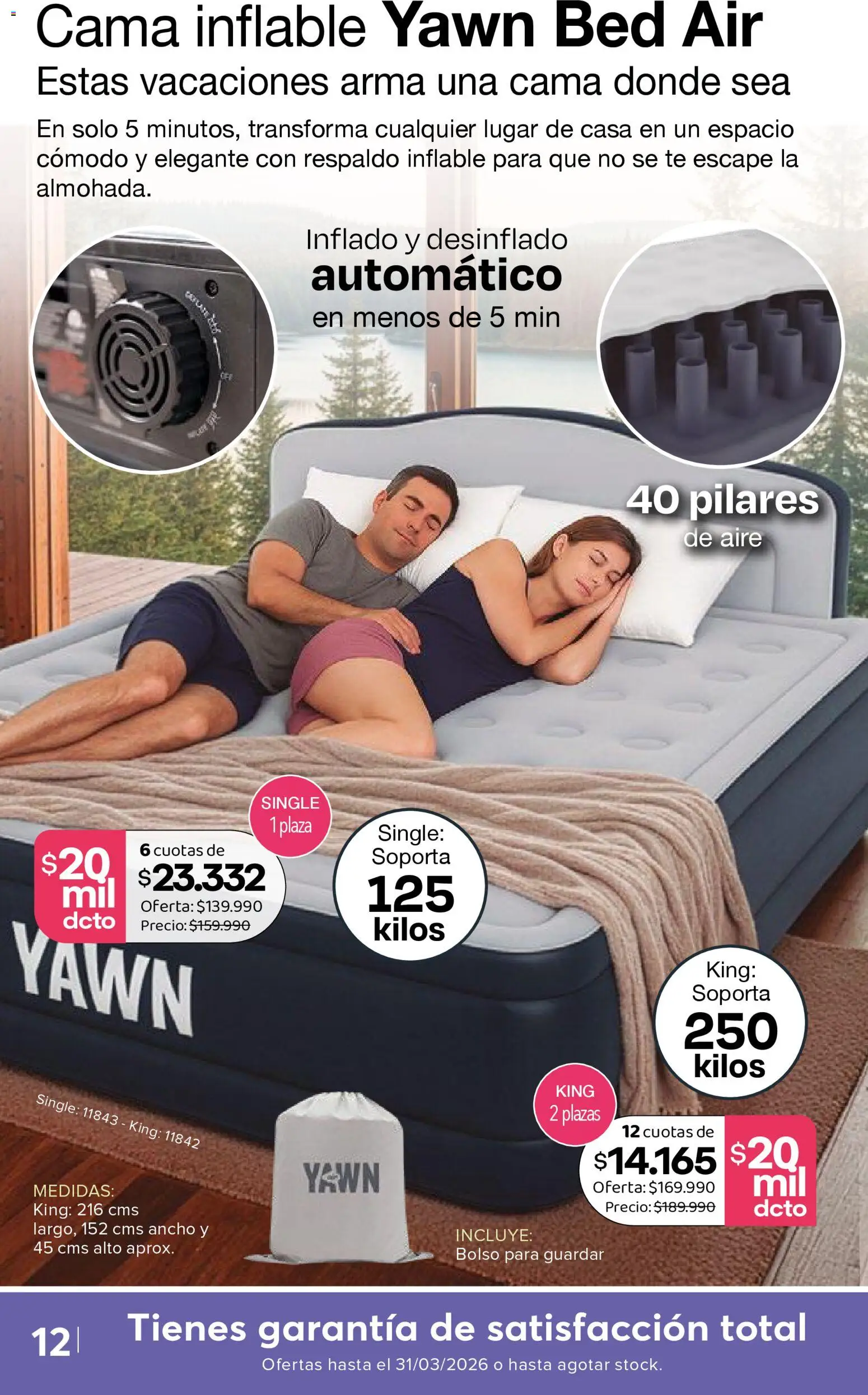 A3D ofertas  │ válido desde el 12.03.2026 | Página: 12 | Productos: Cama, Té, Bolso