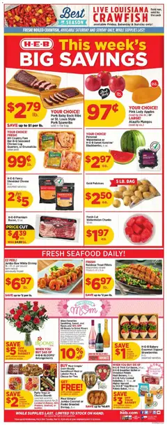 Preview of H-E-B weekly ads valid from 06.05.2026