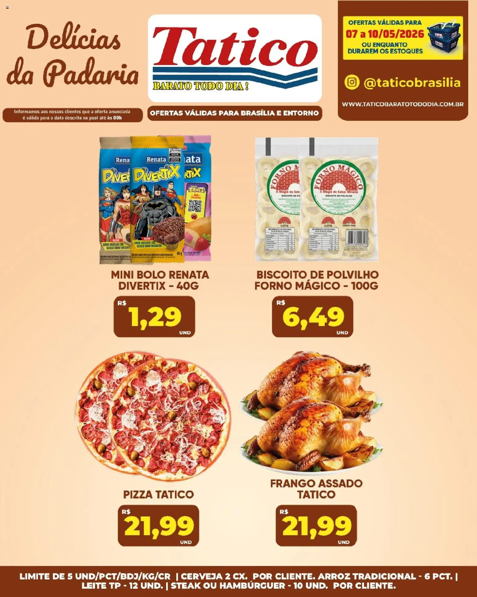 Tatico Folheto - válido de 07.05.2026 | Página: 24 | Produtos: Pó, Leite, Pizza, Cerveja