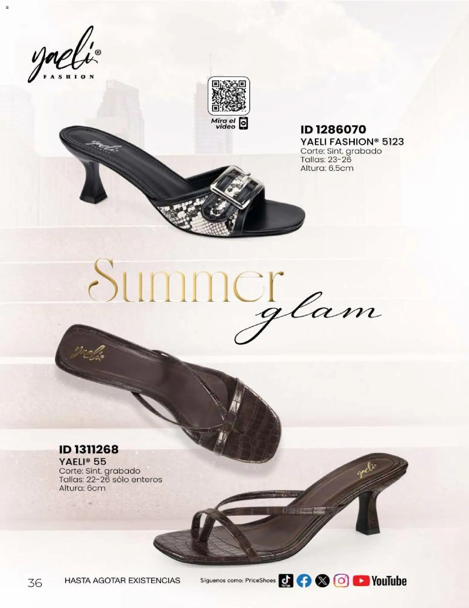 Nuevas ofertas de Price Shoes válidas en toda la República Mexicana desde el 23.04.2026. ¡Encuentra las mejores ofertas en Price Shoes catálogo Sandalias Fiesta & Vestir! | Página: 36 | Productos: Video
