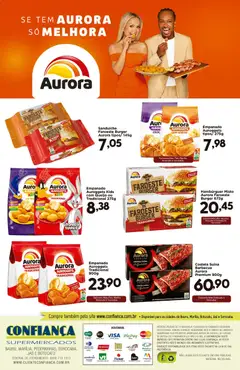 Confiança ofertas Aurora - Pré-Visualização do folheto da loja Confiança, válido de 01/09/2026 | Página: 2 | Produtos: Queijo, Carne, Gouda, Hambúrguer