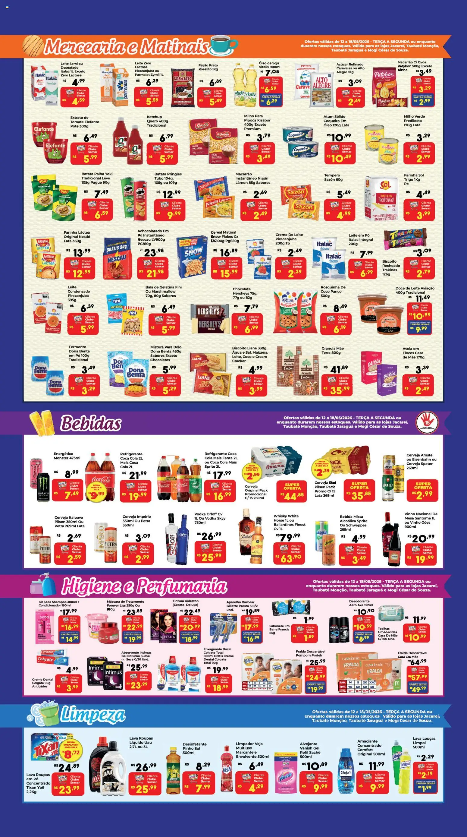 Semar Supermercado Folheto - válido de 12.10.2026 | Página: 2 | Produtos: Coco, Biscoito, Desodorante, Vodka