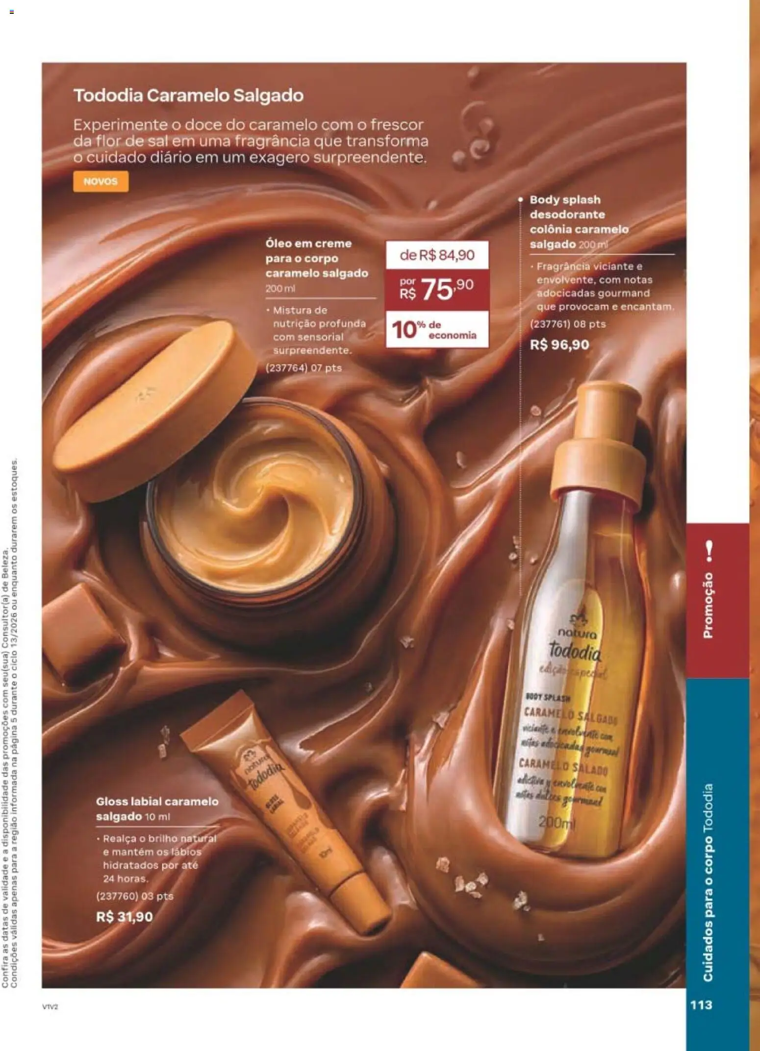 Natura Folheto - válido de 10/08/2026 | Página: 116 | Produtos: Fragrância, Gloss labial, Óleo, Sal