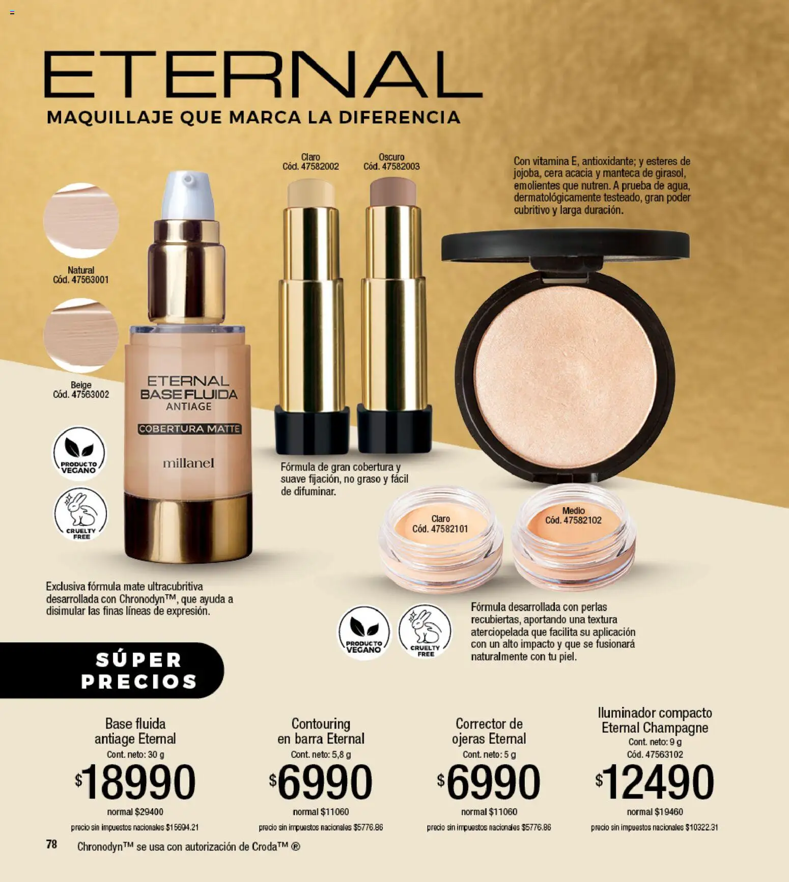 Millanel - Catálogo │ válido desde el 17/08/2026 | Página: 78 | Productos: Mate, Iluminador, Cera, Manteca