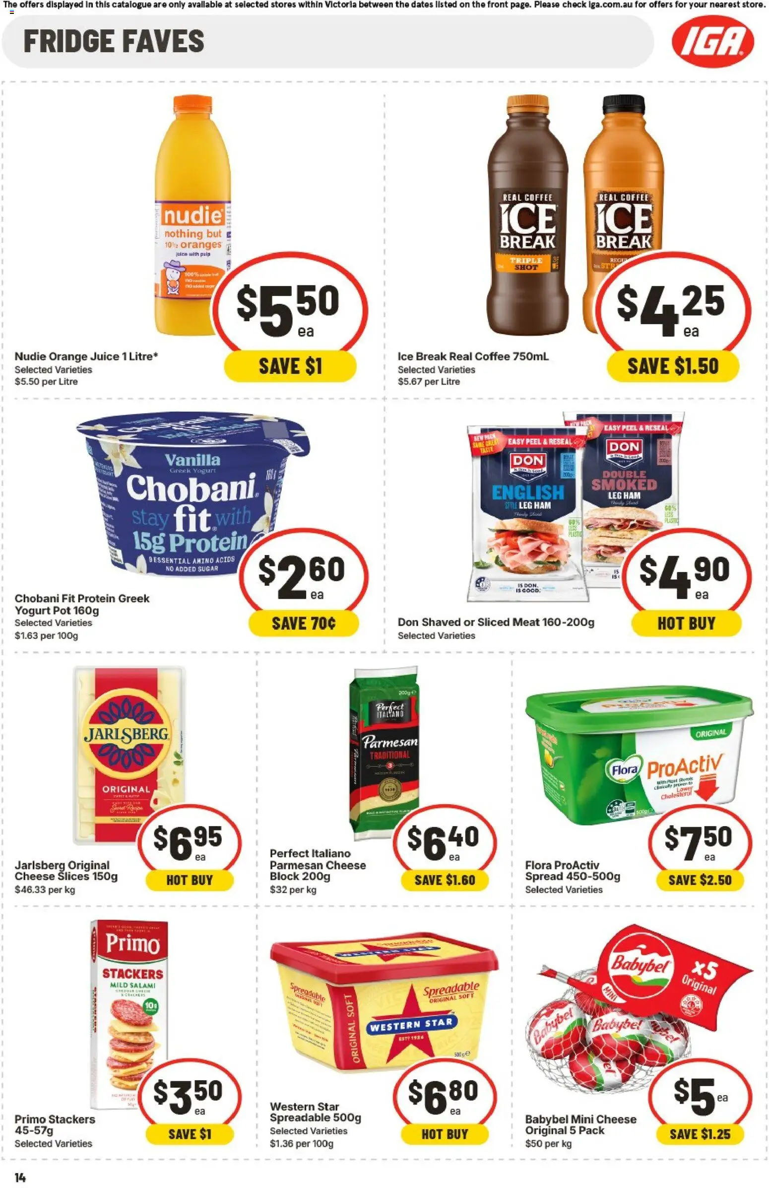 IGA catalogue - valid from 02/09/2026 | Page: 12 | Products: Oranges, Greek yogurt, Ice, Spread