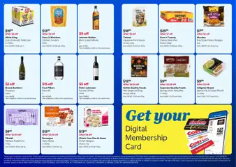 Preview of Costco In-warehouse savings - valid from 31/08/2026 | Page: 6 | Products: Toilet, Pork, Gin, Digital
