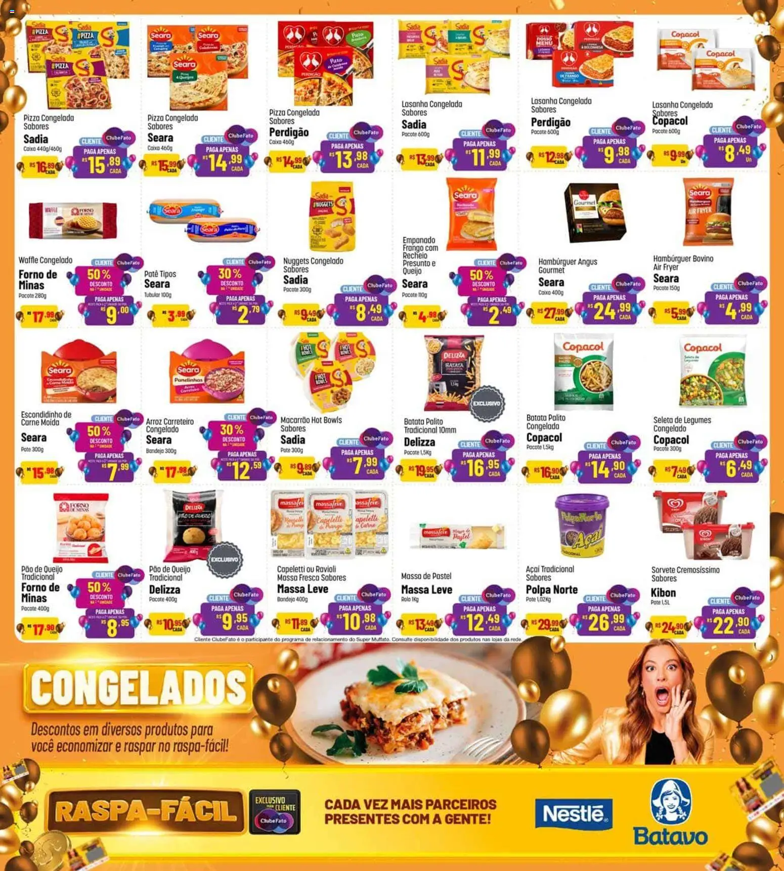 Super Muffato Folheto - válido de 13/08/2026 | Página: 16 | Produtos: Pizza congelada, Queijo, Presunto, Sorvete