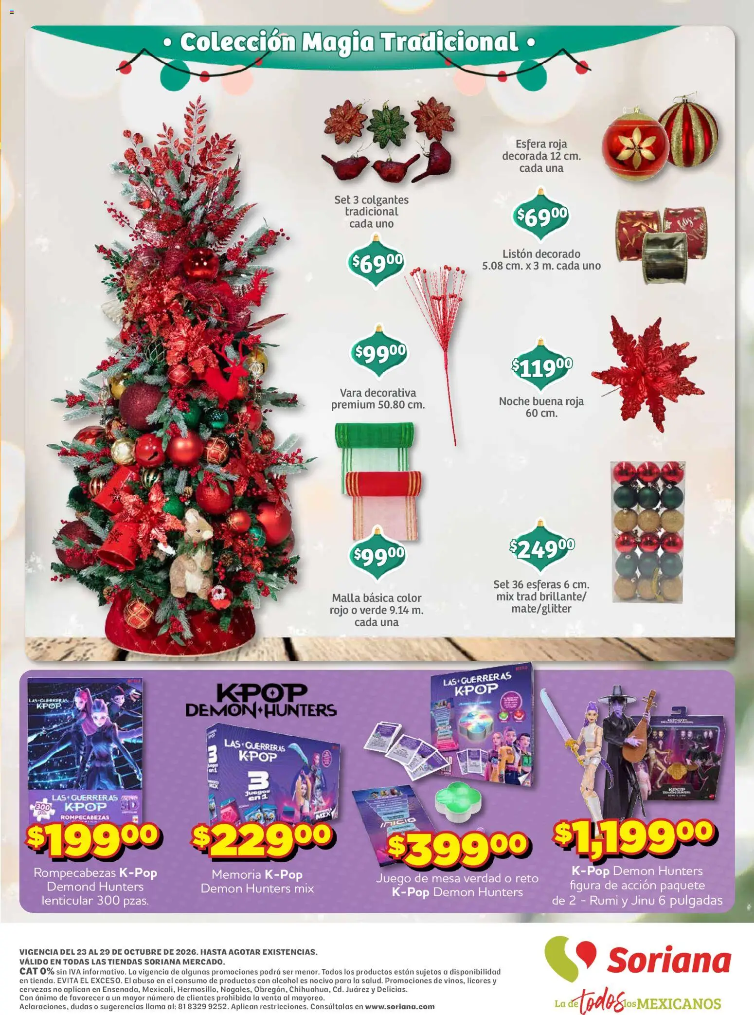 Nuevas ofertas de Soriana válidas en toda la República Mexicana desde el 23/10/2026. ¡Encuentra las mejores ofertas en Soriana folleto Ahorro constante y sonante Mercado! | Página: 8