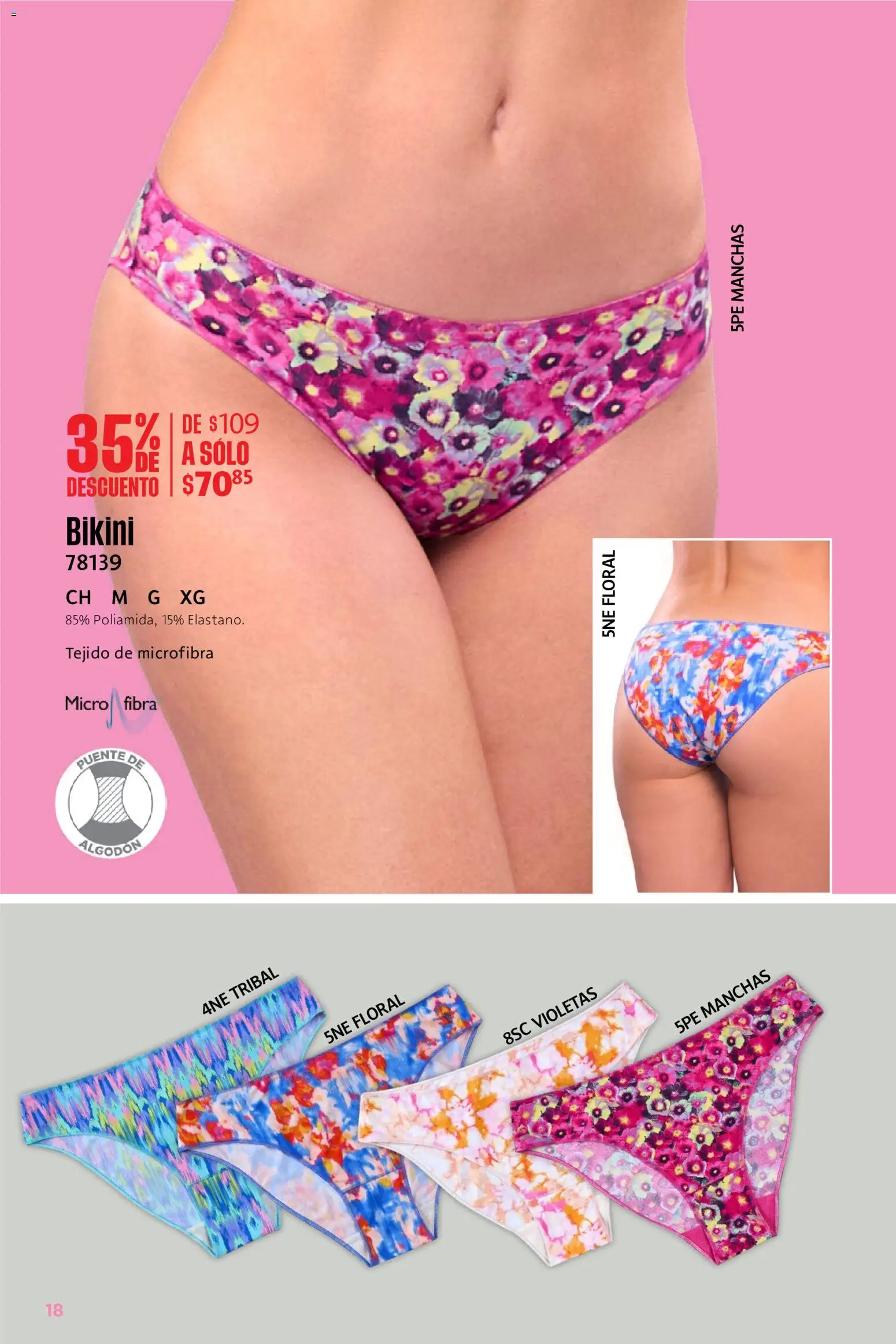 Nuevas ofertas de Ilusión válidas en toda la República Mexicana desde el 01.06.2026. ¡Encuentra las mejores ofertas en Ilusión catálogo Rebajas de Verano! | Página: 18 | Productos: Algodón, Bikini