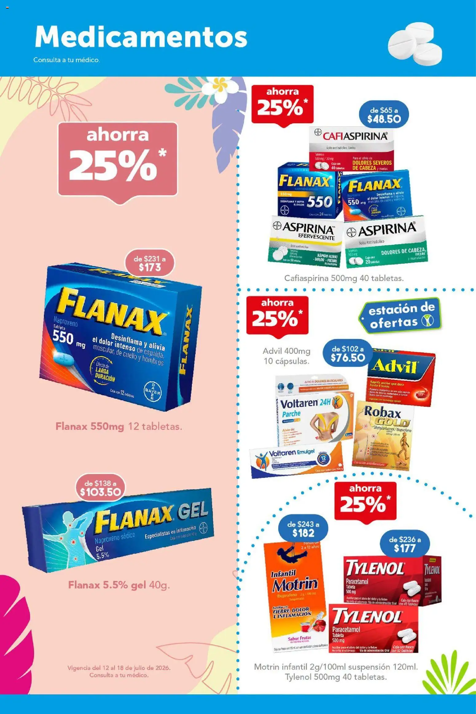 Nuevas ofertas de Farmacia San Pablo válidas en toda la República Mexicana desde el 12/07/2026. ¡Encuentra las mejores ofertas en Farmacia San Pablo catálogo! | Página: 2 | Productos: Frasco, Caja, Tableta