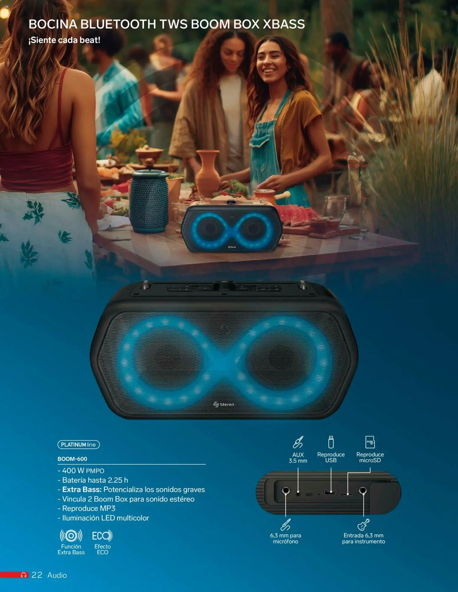 Nuevas ofertas de Steren válidas en toda la República Mexicana desde el 01.01.2026. ¡Encuentra las mejores ofertas en Steren catálogo! | Página: 34 | Productos: Audio, Micrófono, Bocina, Batería