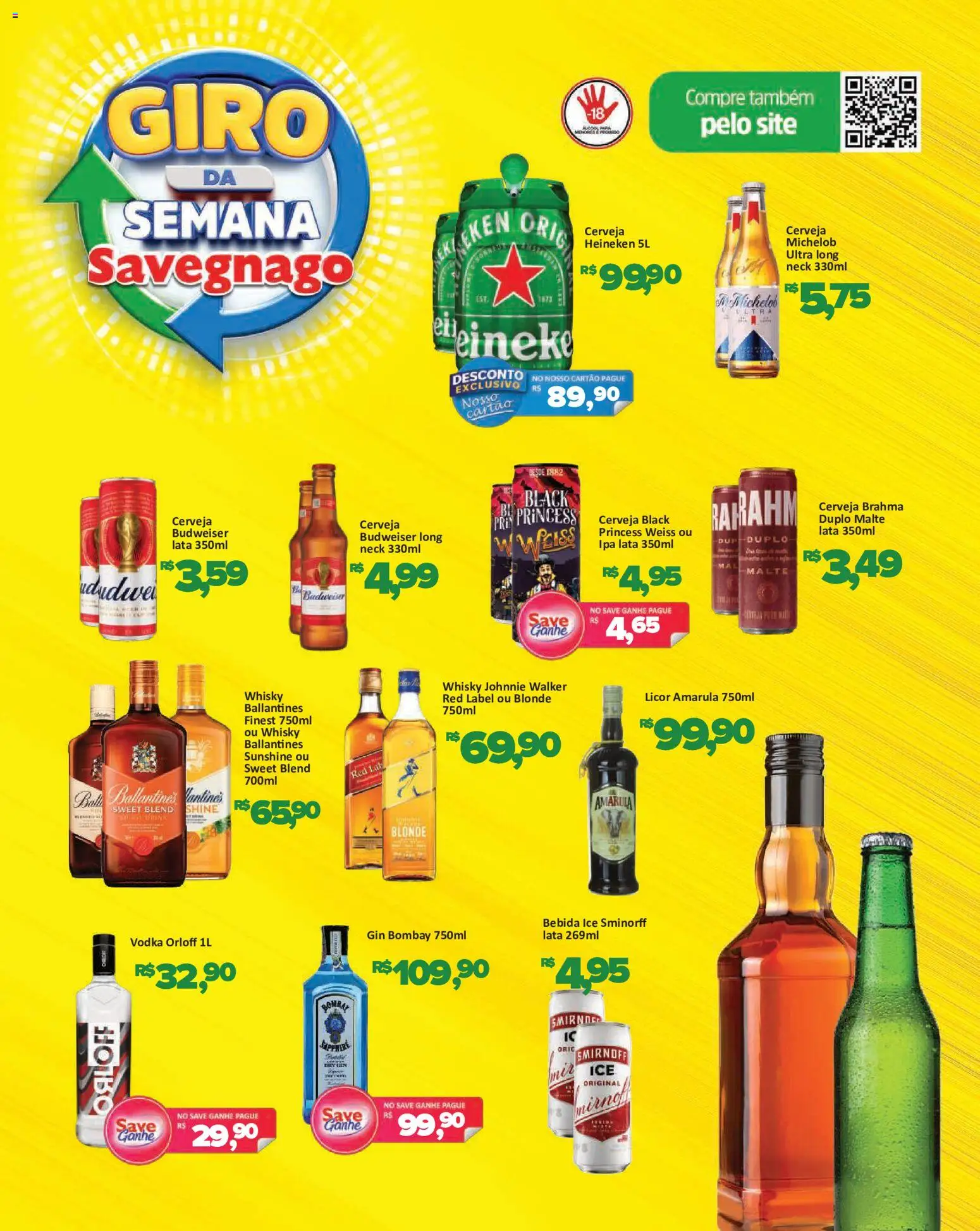 Savegnago Folheto - válido de 24/06/2026 | Página: 7 | Produtos: Licor, Cerveja Heineken, Gin, Heineken