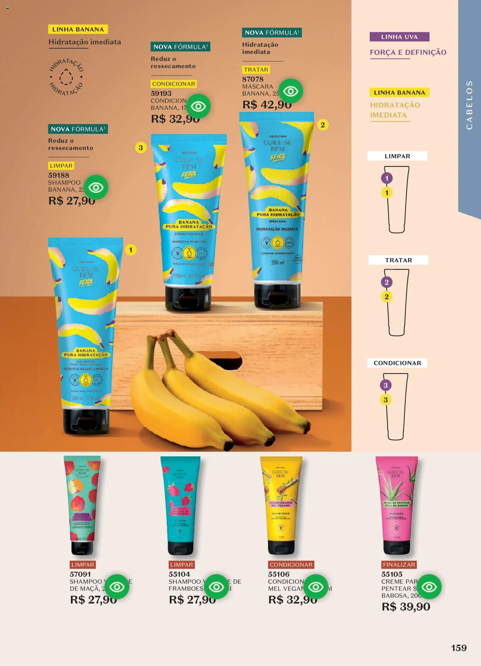 O Boticário Folheto - válido de 10/08/2026 | Página: 163 | Produtos: Shampoo, Uva, Mel, Creme