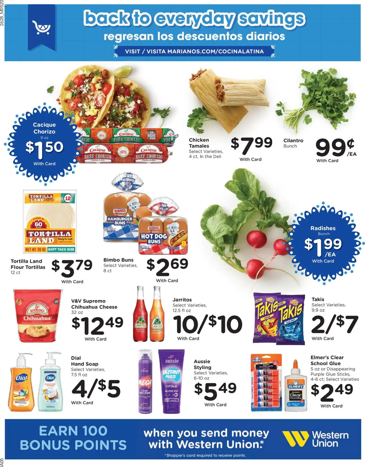 Mariano's Weekly Ad - valid from 08/12/2026 | Page: 14 | Products: Cheese, Pork, Fruit, Radishes
