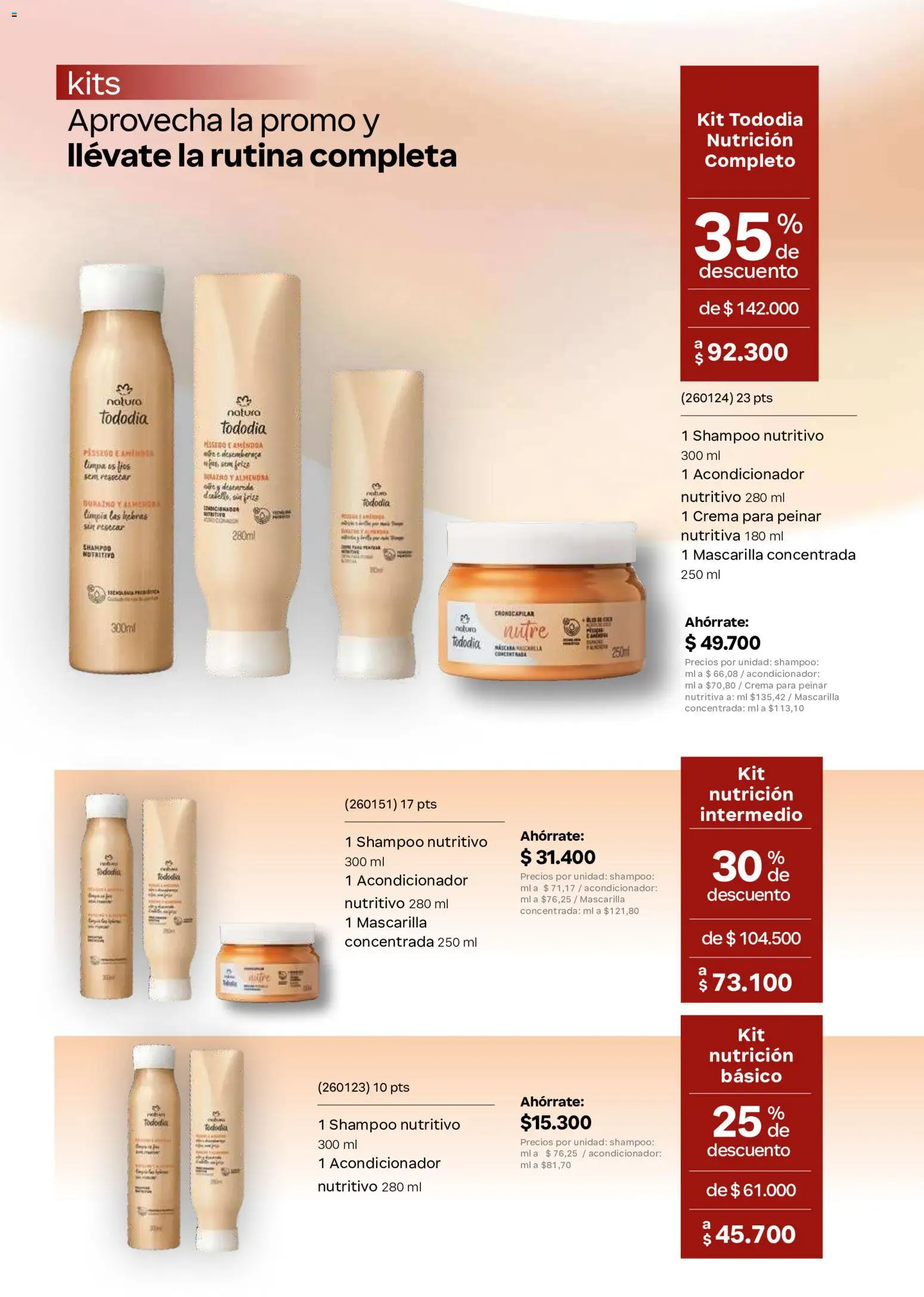 Natura revista - valida desde el 01/07/2026 | Página: 155 | Productos: Crema, Shampoo, Mascarilla, Máscara