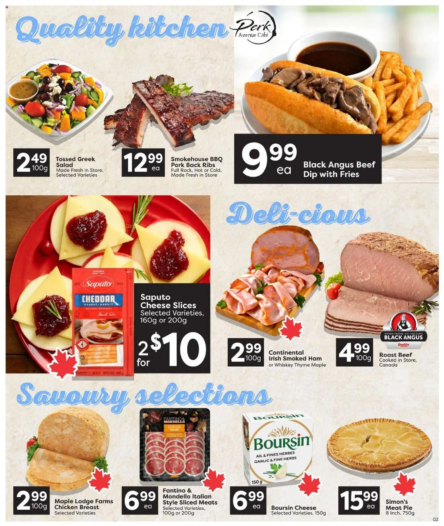 Quality Foods flyer valid from Sep 24, 2026 | Page: 7 | Products: Fries, Meat, Cheddar, Chicken