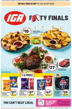 Preview of IGA catalogue Bentley - valid from 23/09/2026