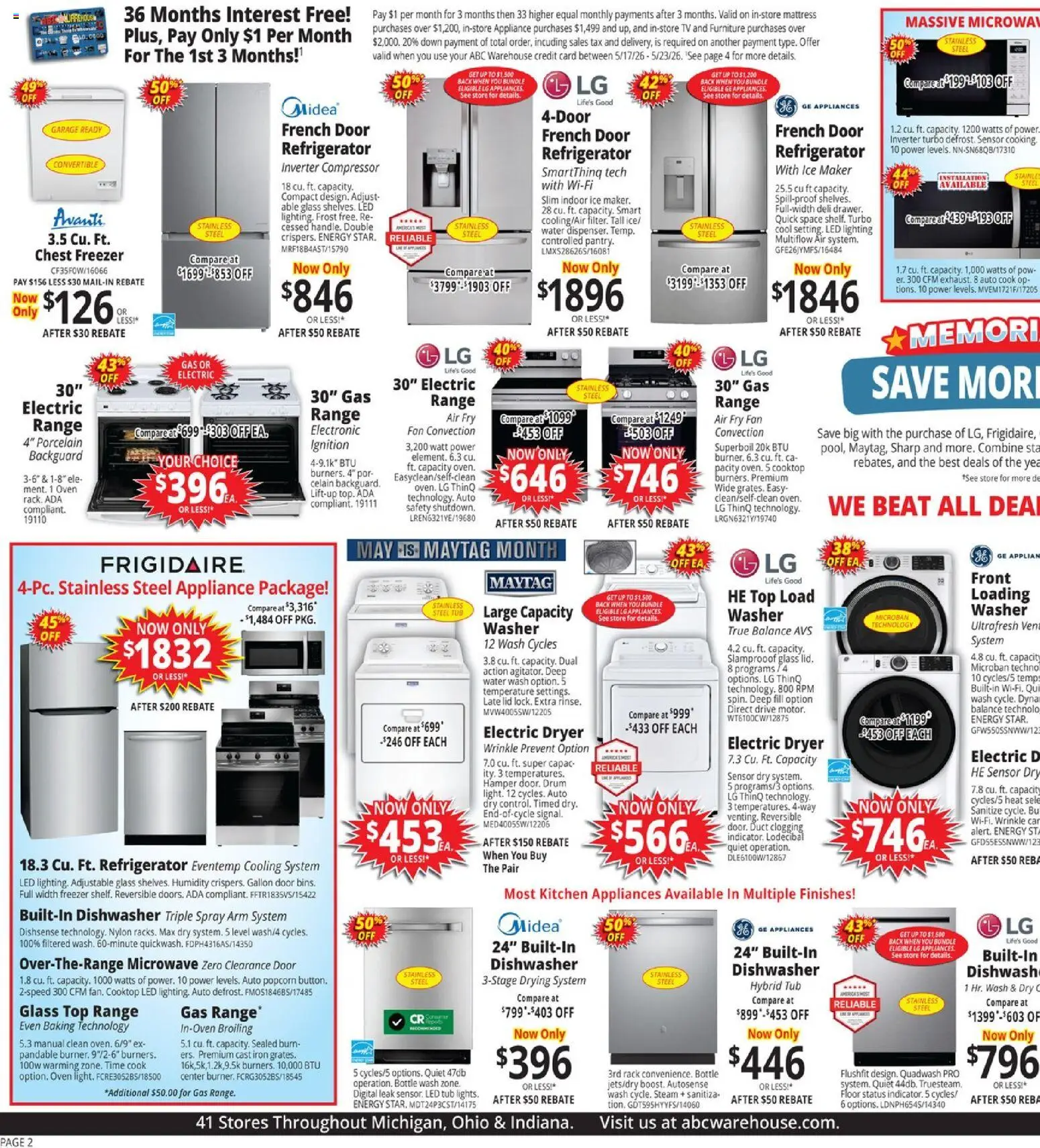 ABC Warehouse Weekly Ad - valid from 17.05.2026 | Page: 2
