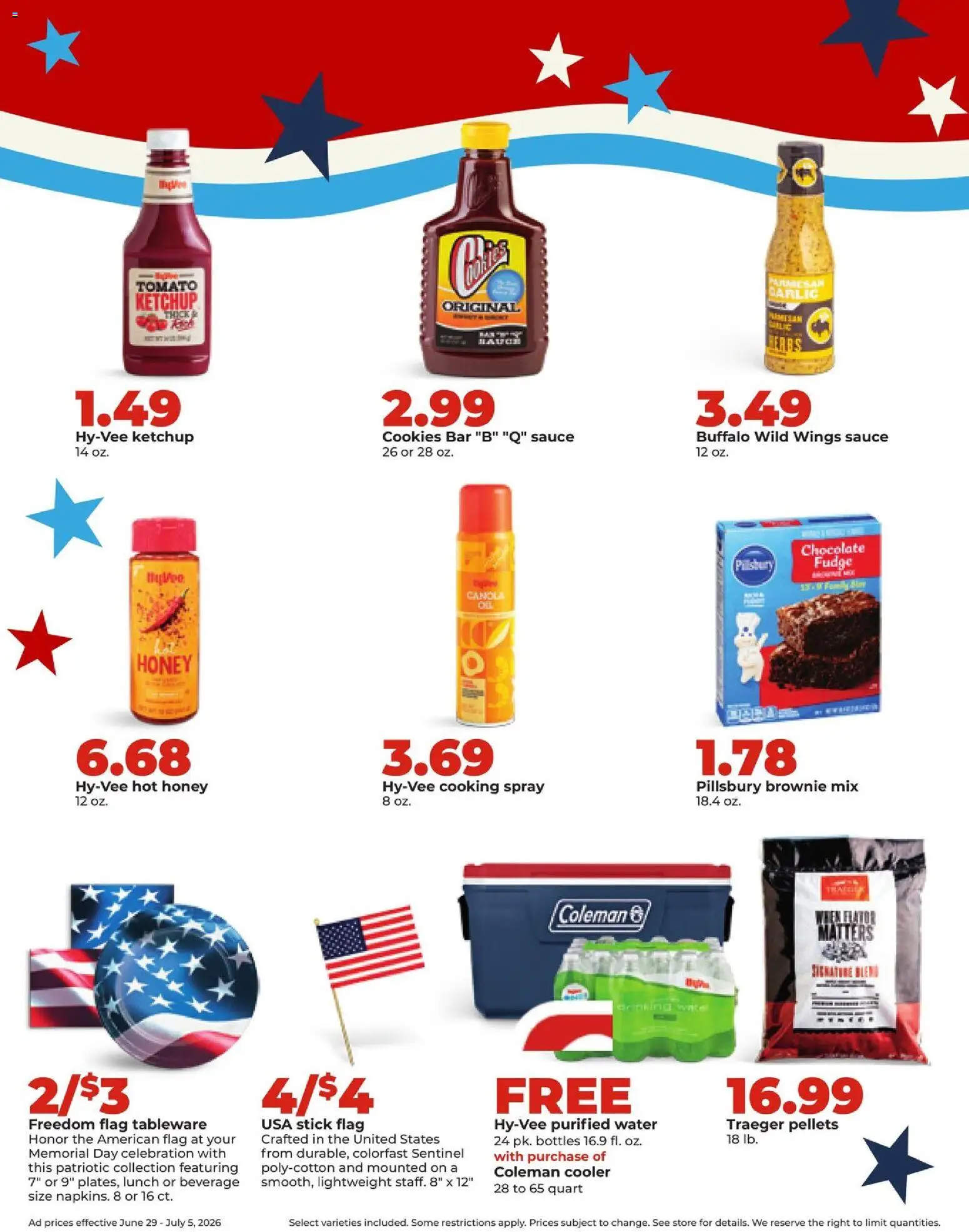 HyVee Weekly Ad - valid from 06/29/2026 | Page: 7 | Products: Ketchup, Cookies, Water, Garlic