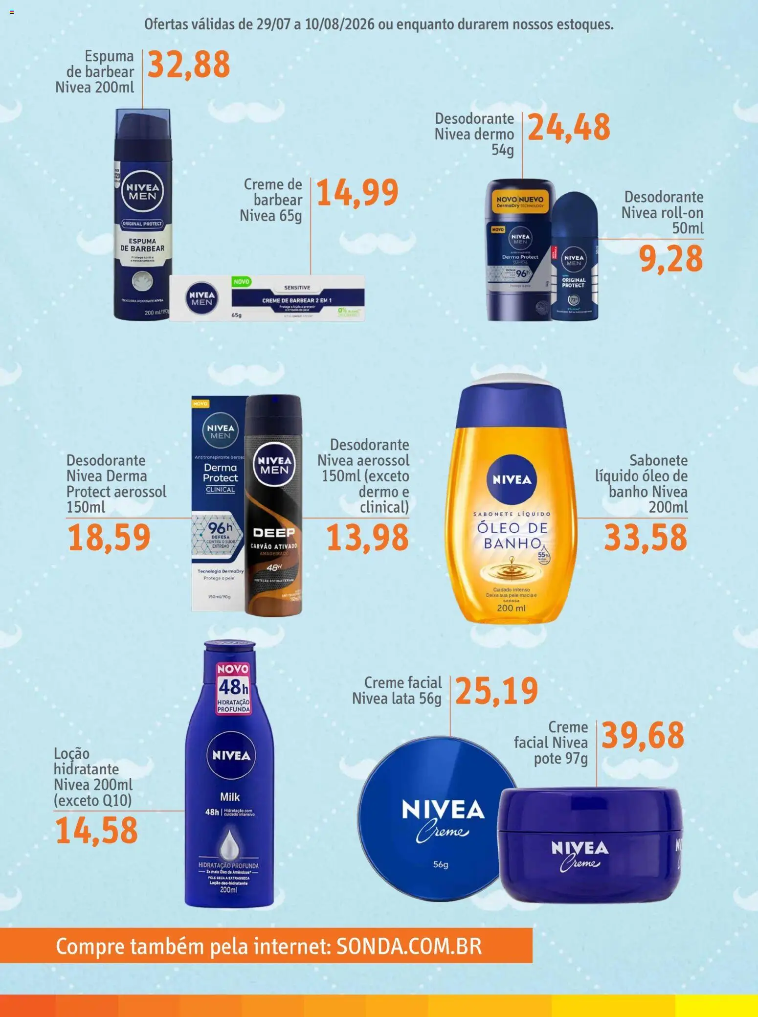 Sonda Folheto - válido de 29/07/2026 | Página: 2 | Produtos: Desodorante, Óleo, Sabonete, Amêndoas