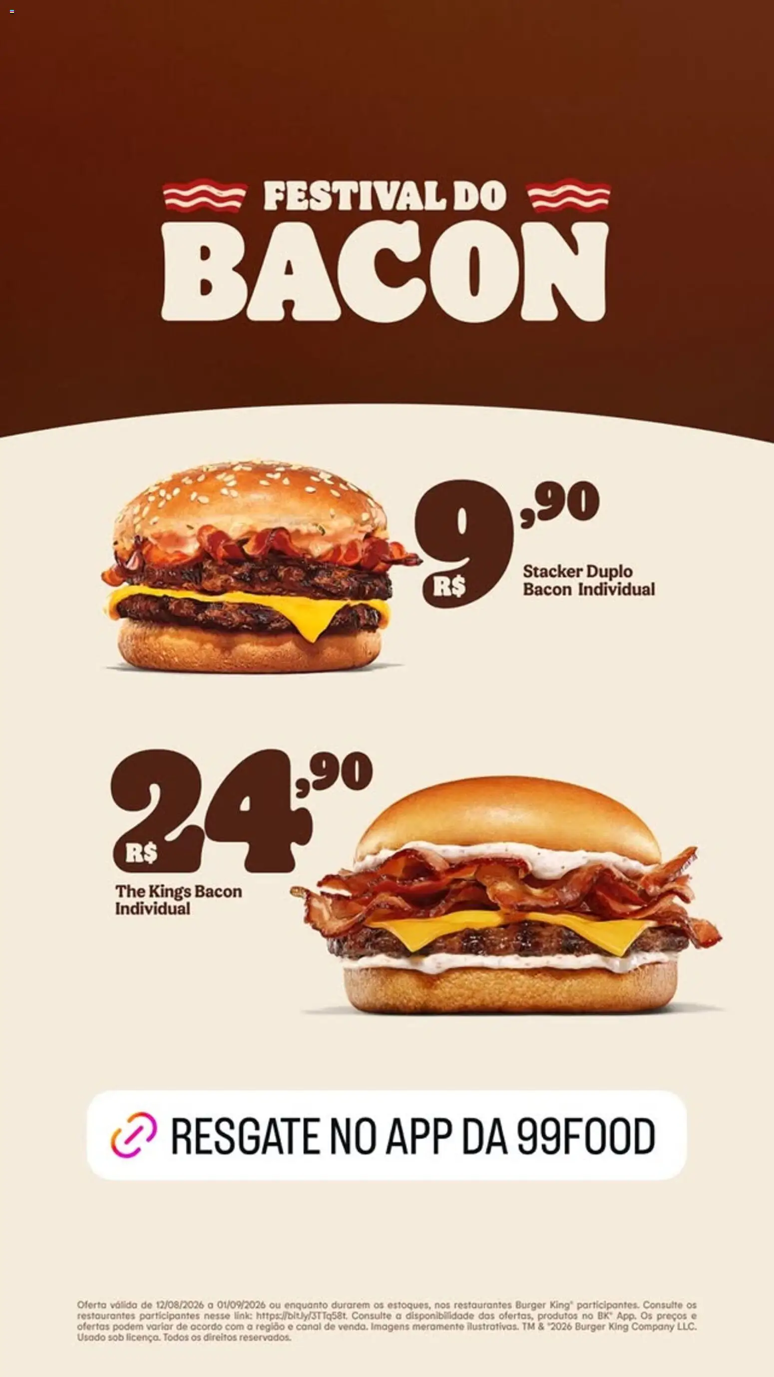 Burger King Folheto - válido de 12/08/2026 | Página: 2 | Produtos: Bacon