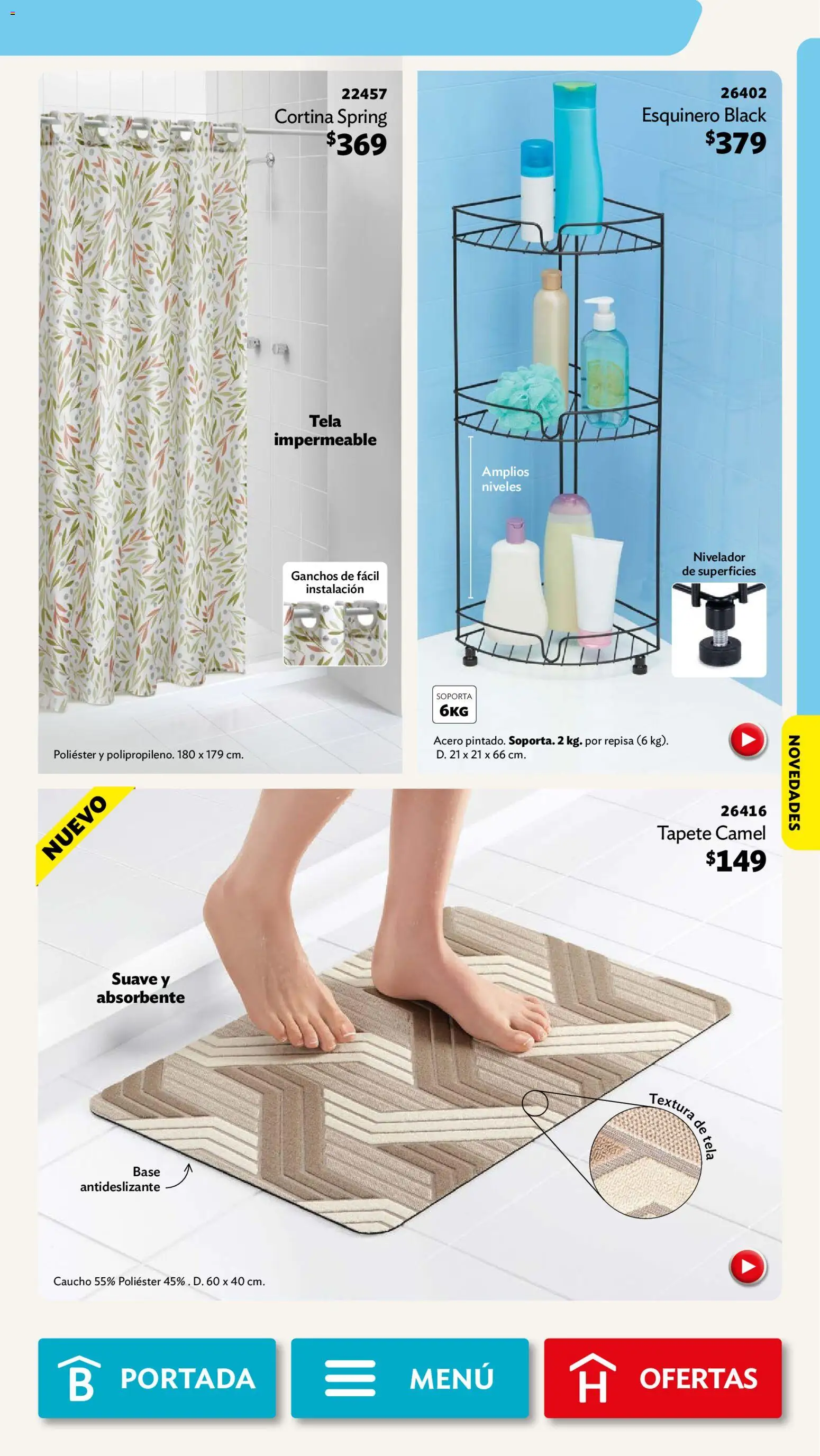 Nuevas ofertas de Betterware válidas en toda la República Mexicana desde el 01/06/2026. ¡Encuentra las mejores ofertas en Betterware campaña 6 2026! | Página: 91 | Productos: Repisa, Té, Tapete