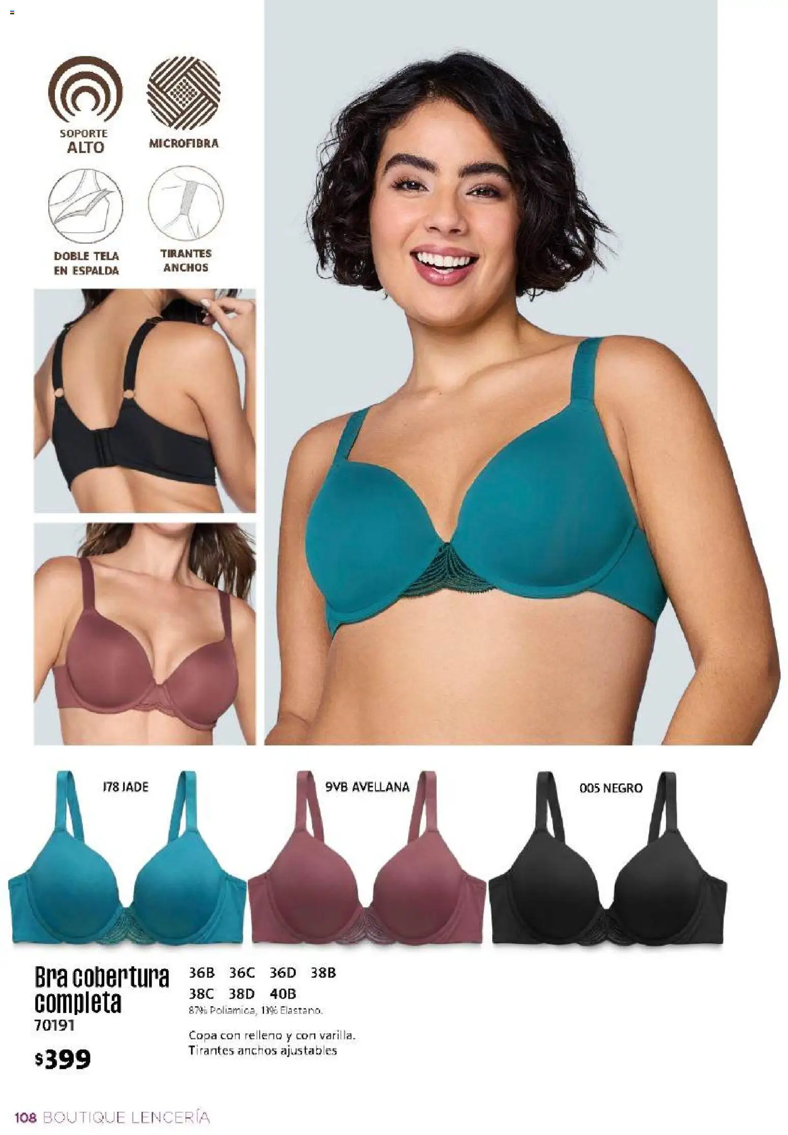 Nuevas ofertas de Ilusión válidas en toda la República Mexicana desde el 01/08/2026. ¡Encuentra las mejores ofertas en Ilusión catálogo Otoño! | Página: 110 | Productos: Tirantes, Lenceria