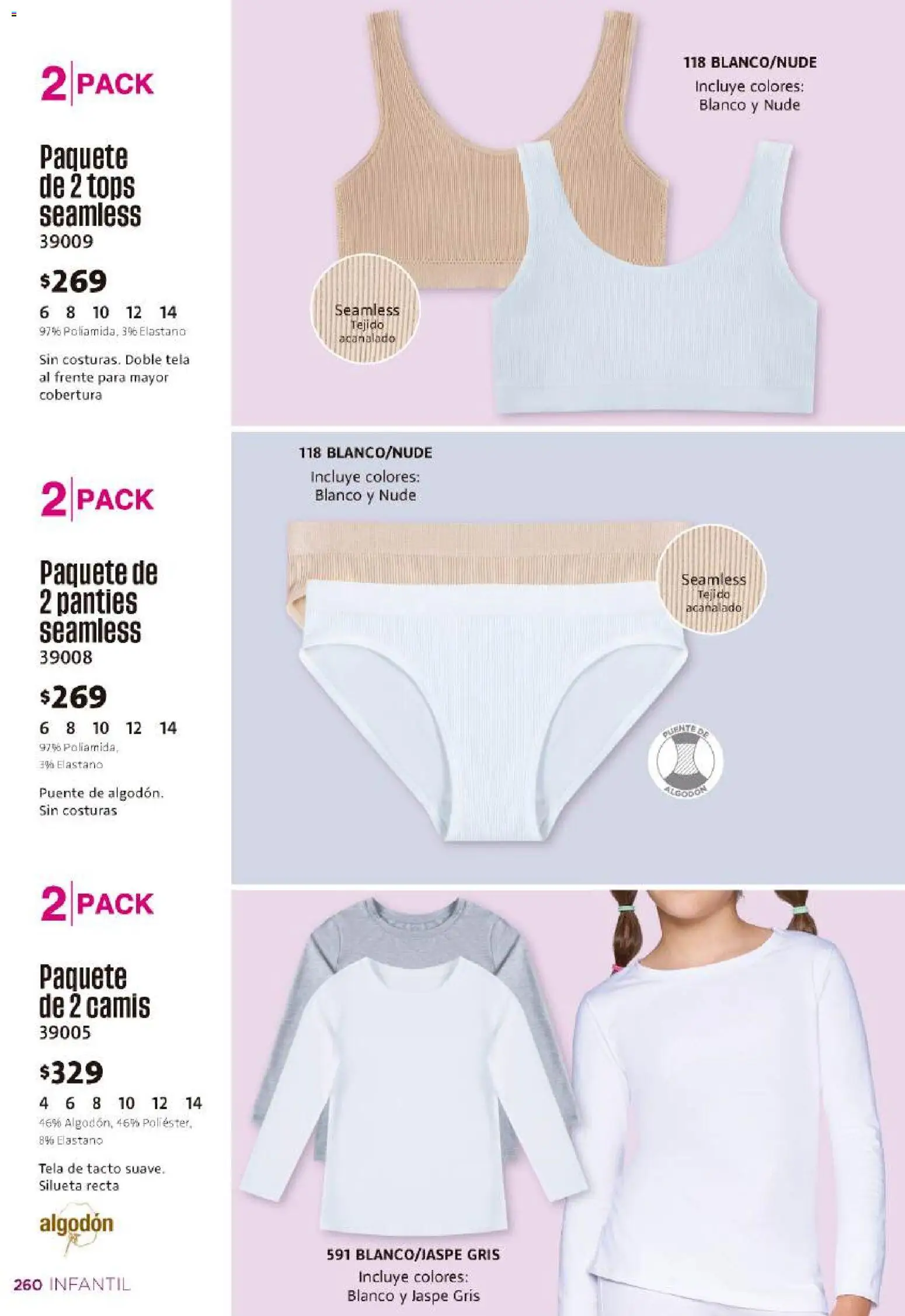 Nuevas ofertas de Ilusión válidas en toda la República Mexicana desde el 01/08/2026. ¡Encuentra las mejores ofertas en Ilusión catálogo Otoño! | Página: 262 | Productos: Algodón