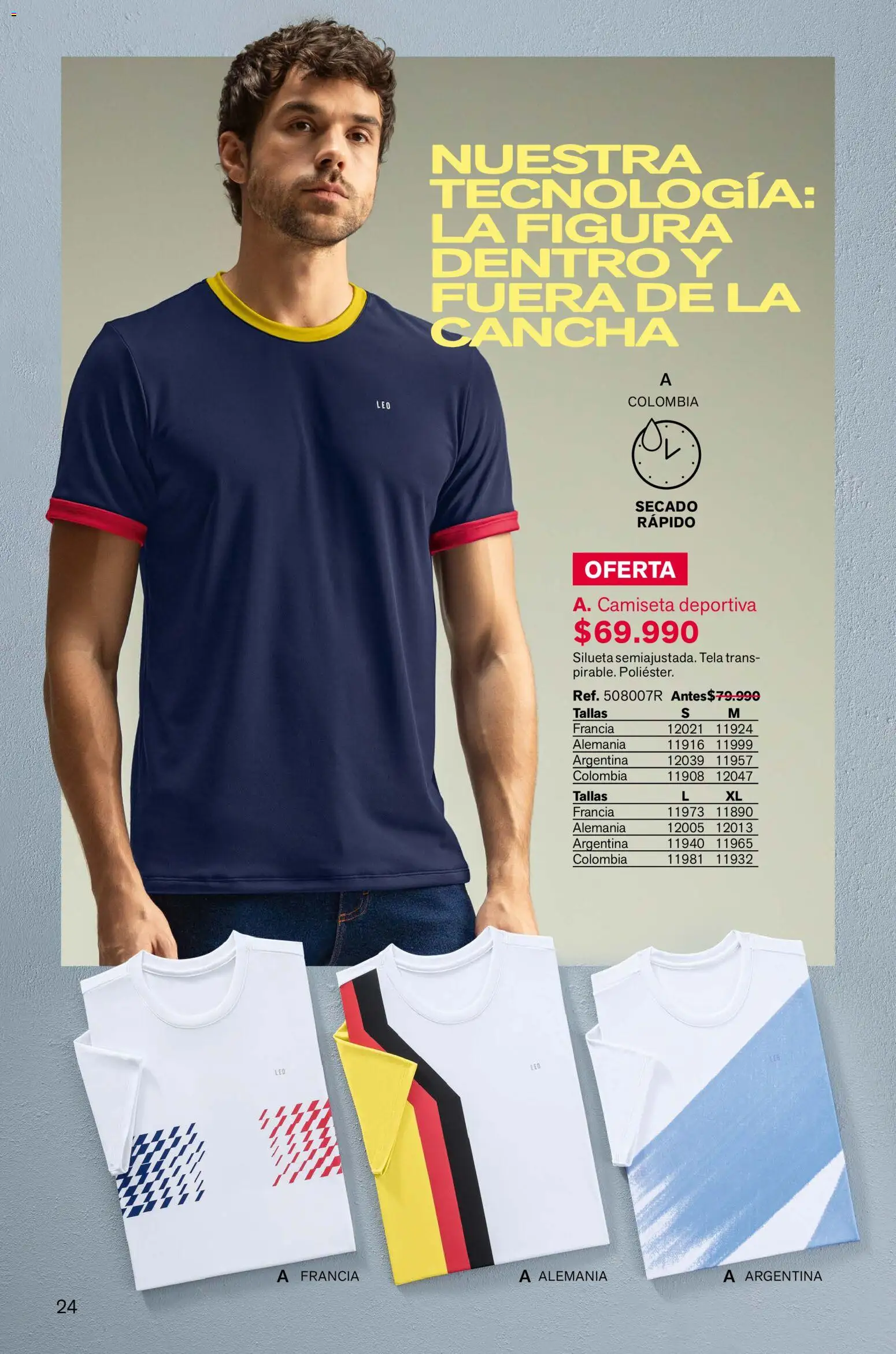 Leonisa revista - valida desde el 04.06.2026 | Página: 24 | Productos: Camiseta