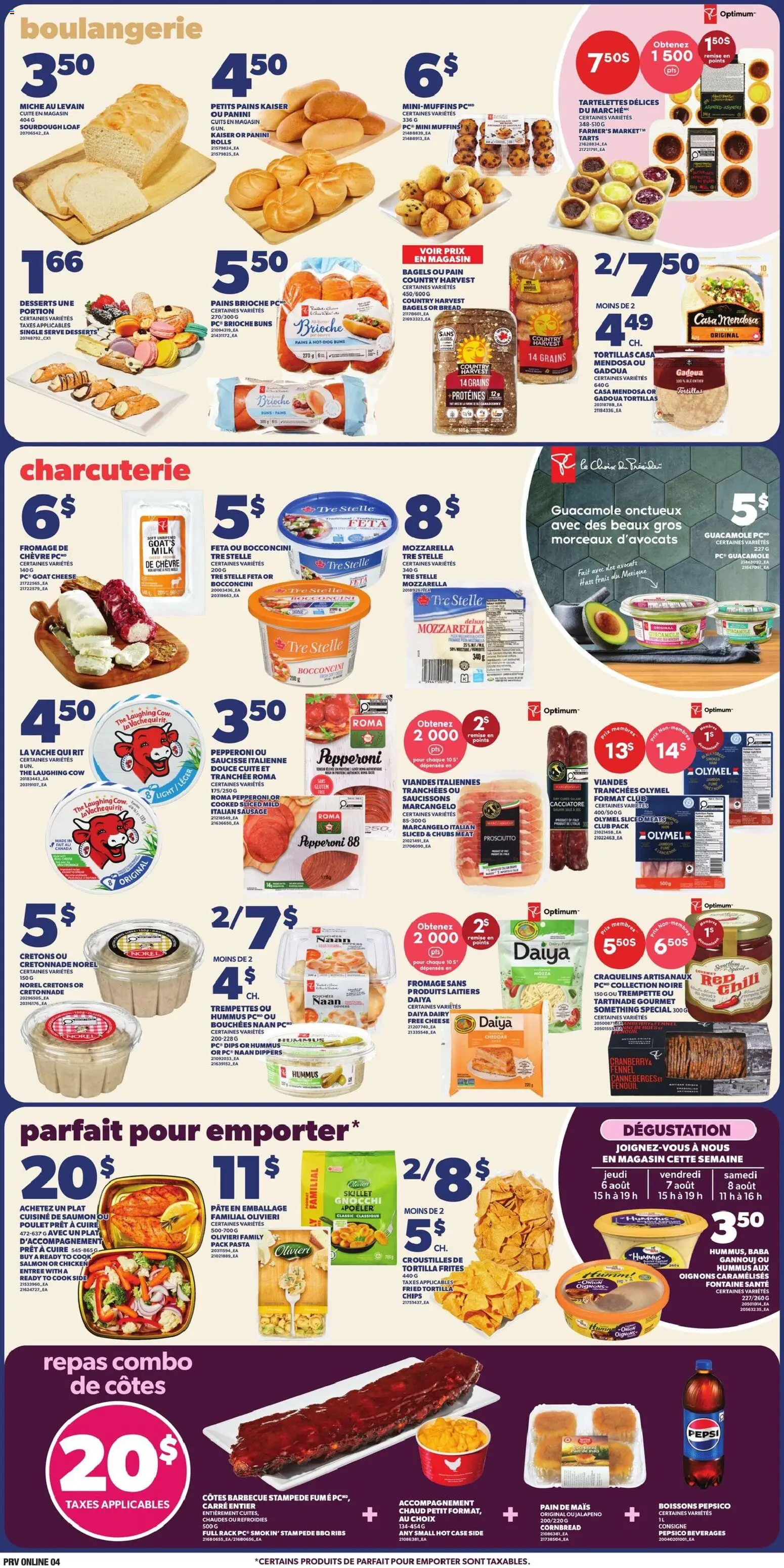 Provigo flyer valid from Aug 6, 2026 | Page: 5 | Products: Chips, Case, Cheese, Bread