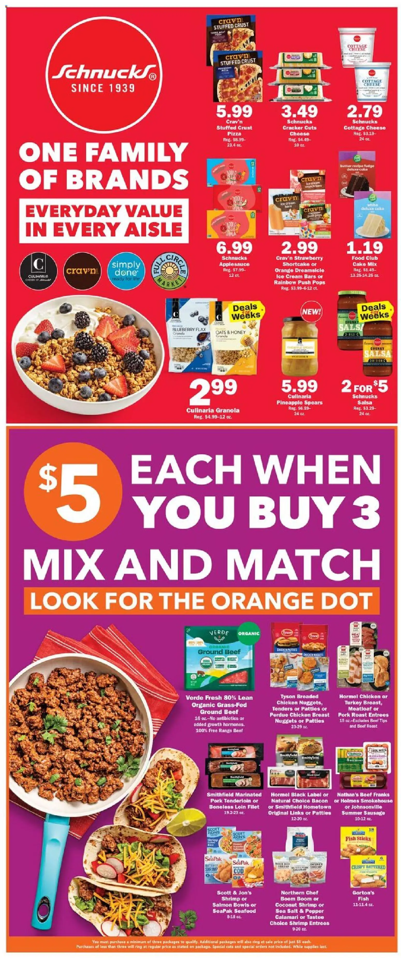 Schnucks Weekly Ad - valid from 08/12/2026 | Page: 2 | Products: Honey, Fish, Pepper, Seafood