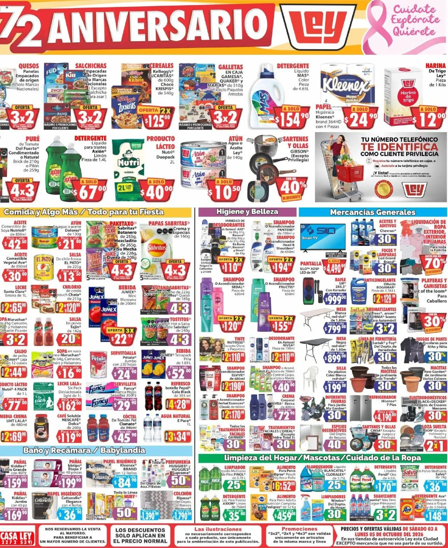 Nuevas ofertas de Casa Ley válidas en toda la República Mexicana desde el 03/10/2026. ¡Encuentra las mejores ofertas en Casa Ley folleto Autoservicio! | Página: 3