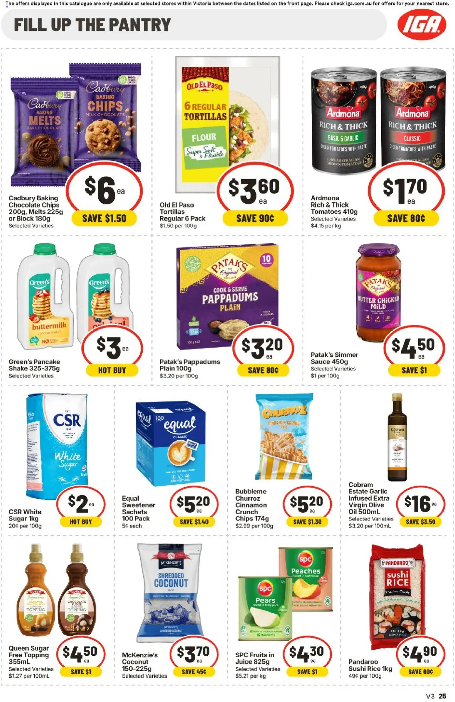 IGA catalogue - valid from 22/07/2026 | Page: 23 | Products: Chocolate, Chicken, Tomatoes, Fruits