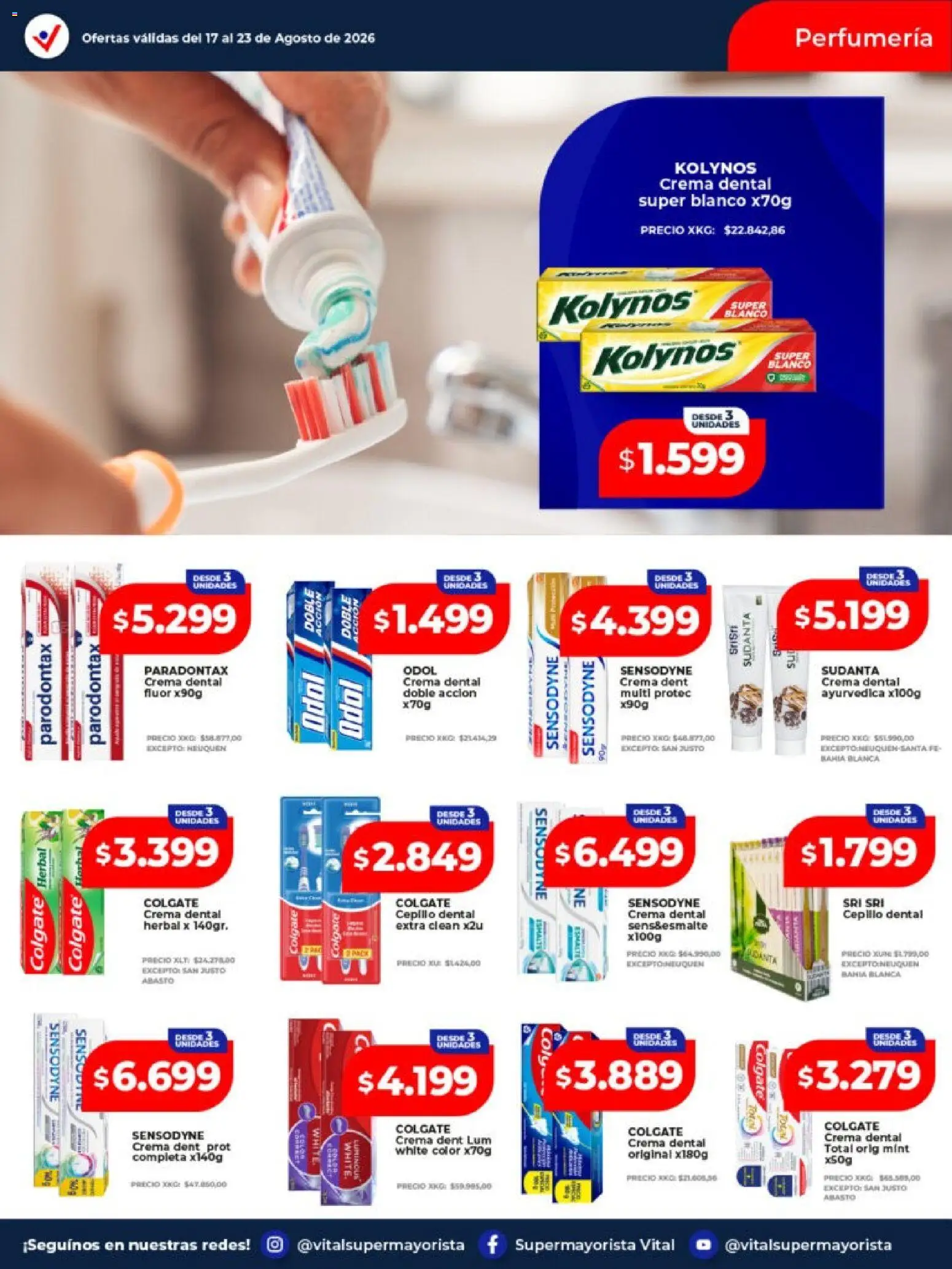 Vital - Ofertas │ válido desde el 17/08/2026 | Página: 4 | Productos: Cepillo, Crema