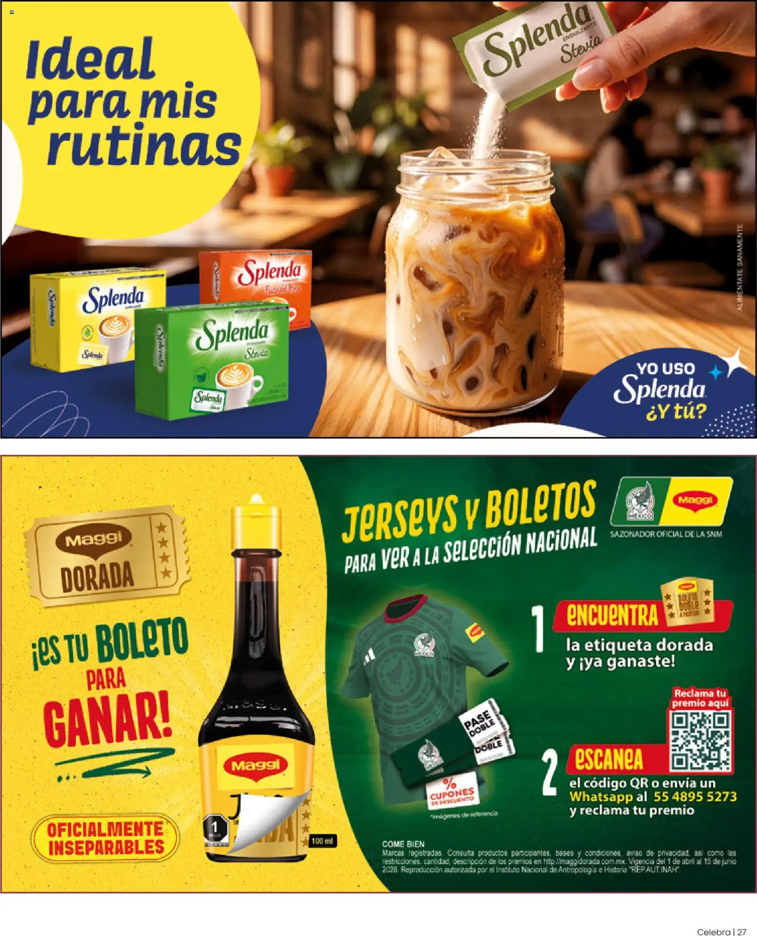 Nuevas ofertas de H-E-B válidas en toda la República Mexicana desde el 01.05.2026. ¡Encuentra las mejores ofertas en H-E-B folleto Celebra! | Página: 27