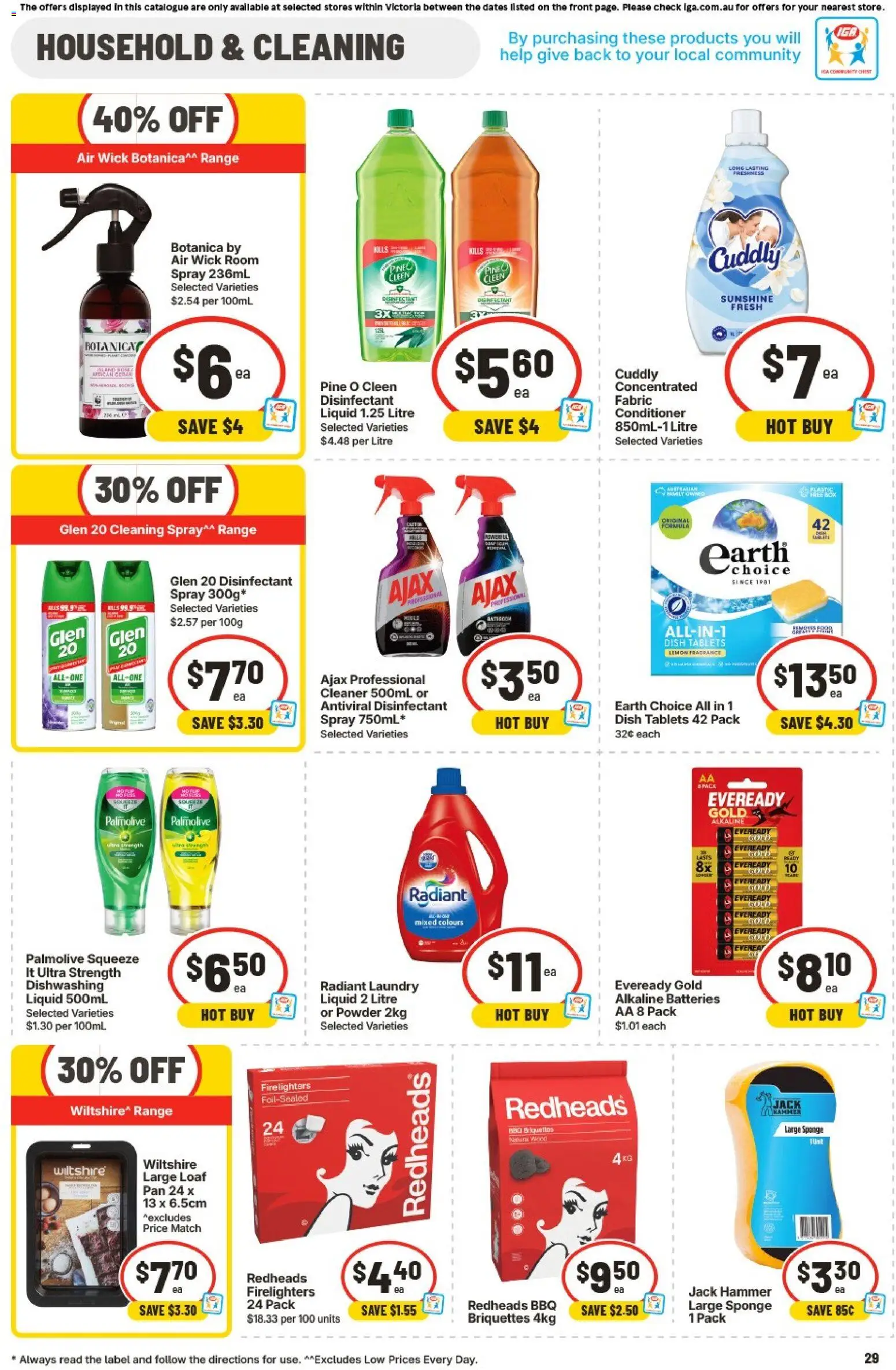 IGA catalogue - valid from 05/08/2026 | Page: 30 | Products: Box, Conditioner, Batteries, Tablets